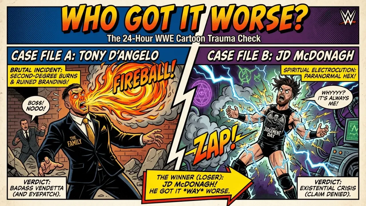 Who Got It Worse? Electrified JD or Fireball Face Tony?