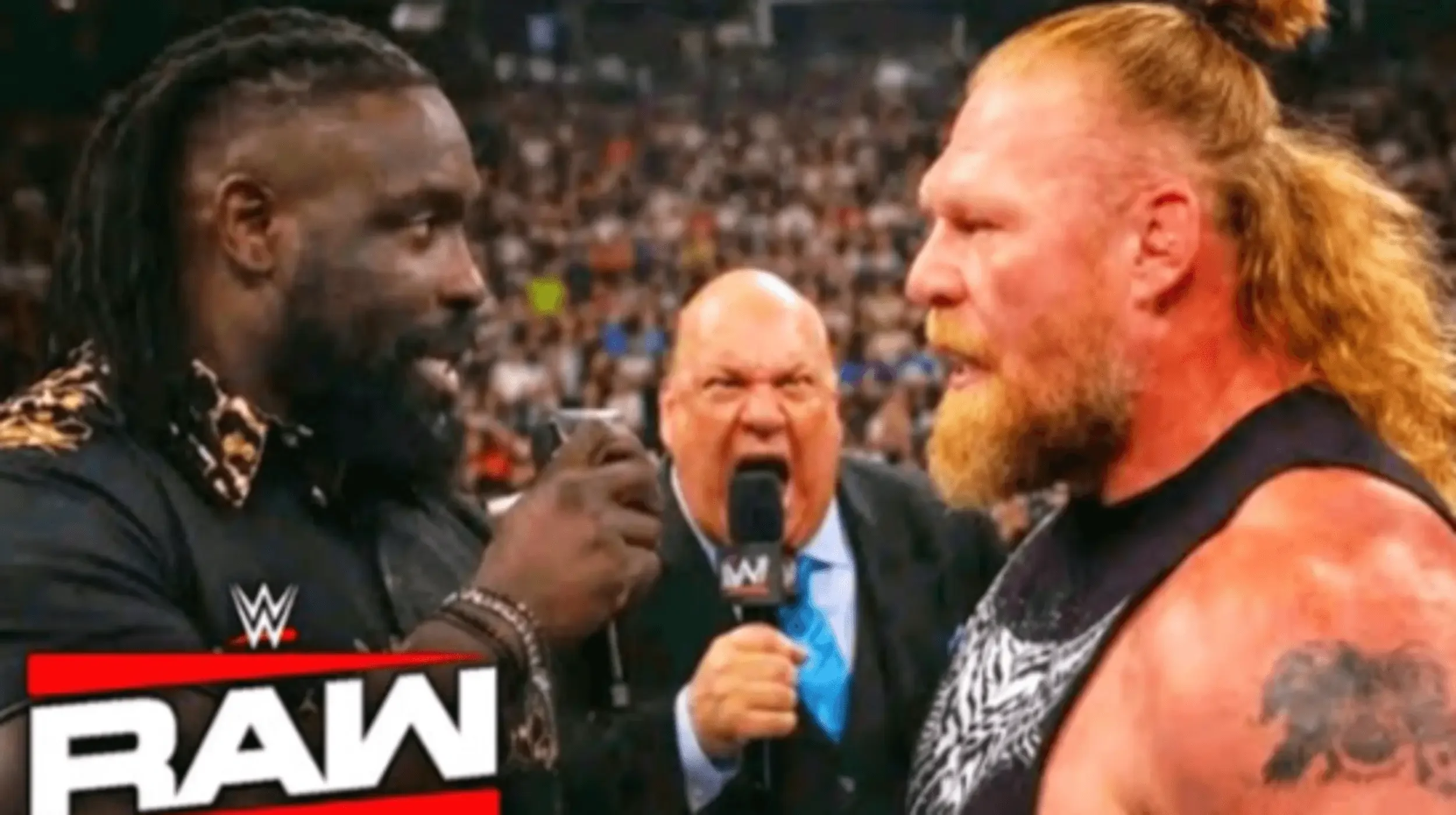 Brock Takes Out Seth Rollins Crew on Raw, Then Gets Destroyed by Oba Femi