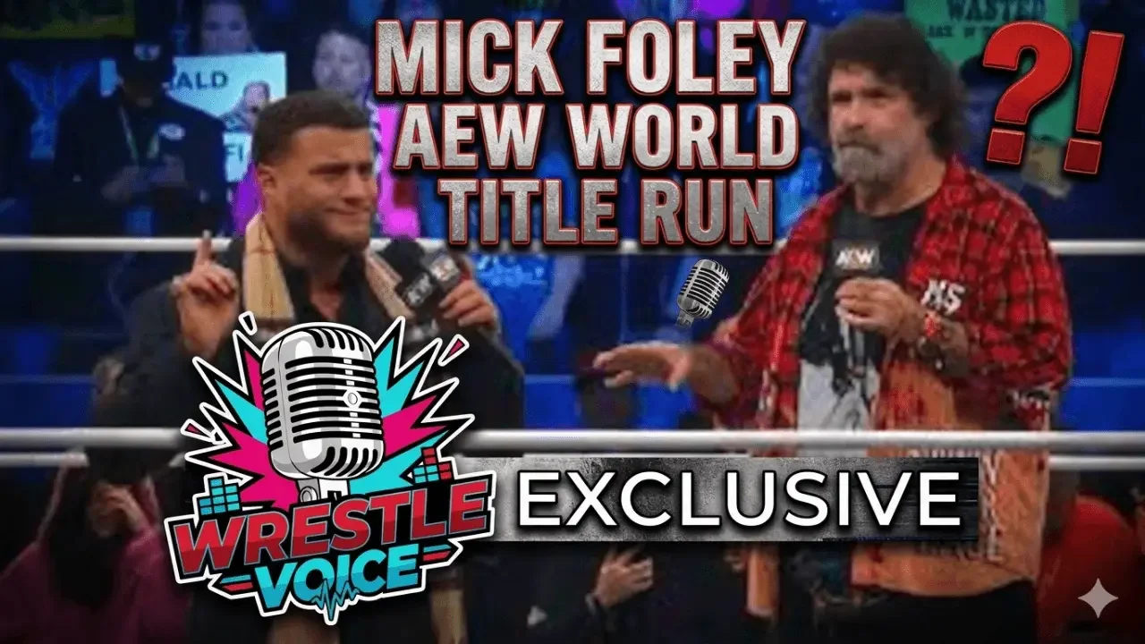 mic Foley aew world title mjf