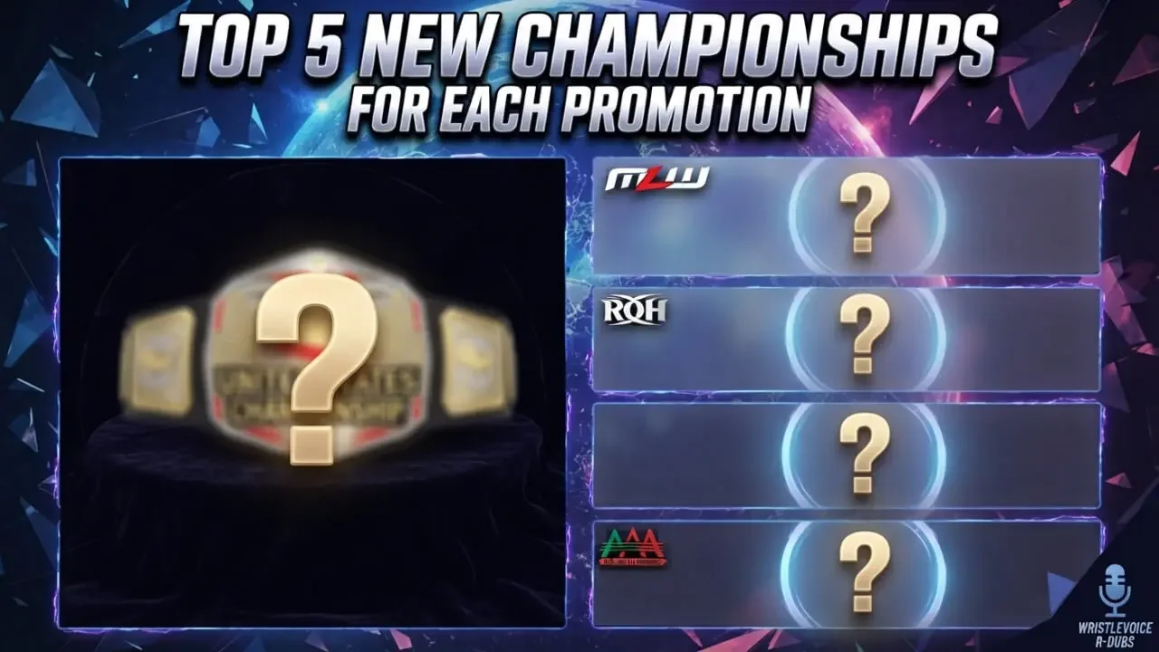 Top 5 New Championships For Each Wrestling Promotion