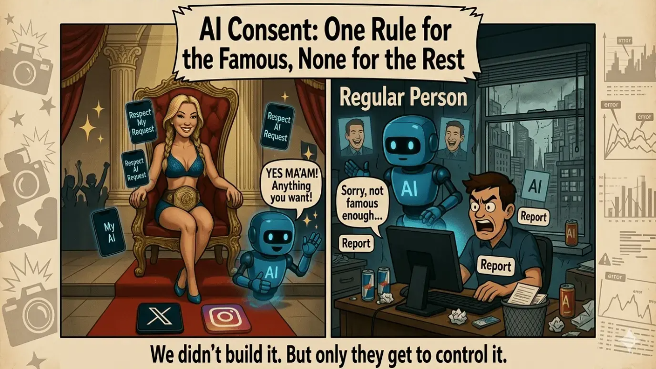 AI Consent: One Rule for the Famous, None for the Rest