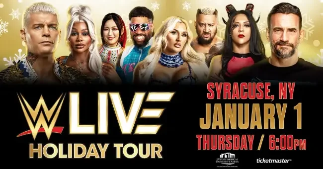 WWE Syracuse 1/1/26 Holiday Tour Results and Highlights