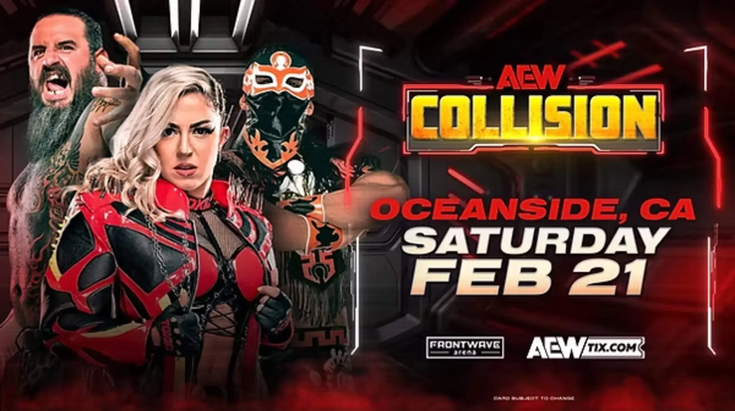 AEW Collision Oceanside (February 20, 2026) Lineup and Predictions
