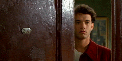 Tom Hanks closing door