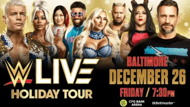 WWE Baltimore Live Holiday Tour Results and Highlights
