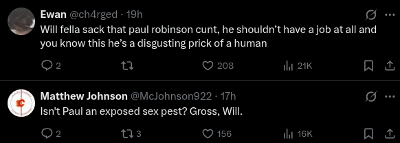 Ospreay's Paul Robinson