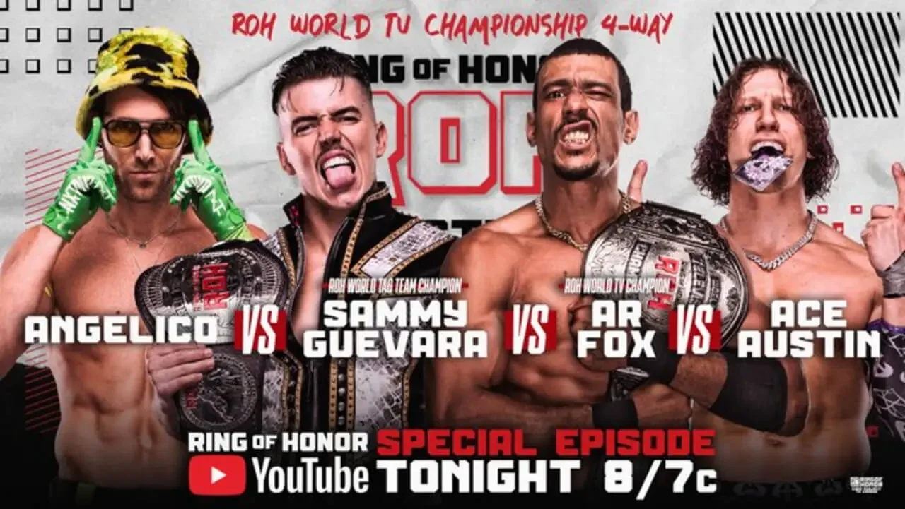 ROH Results (June 9, 2026) – AR Fox Defends TV Title in Star-Studded Four-War