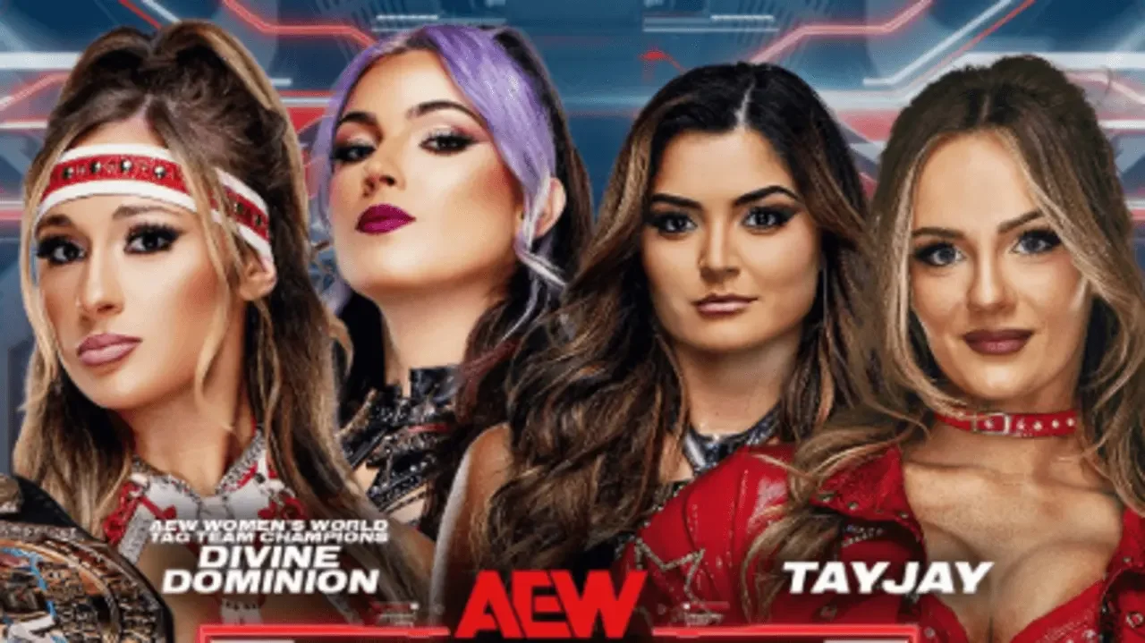 Divine Dominion AEW Women’s Tag Champions Lena Kross and Megan Bayne