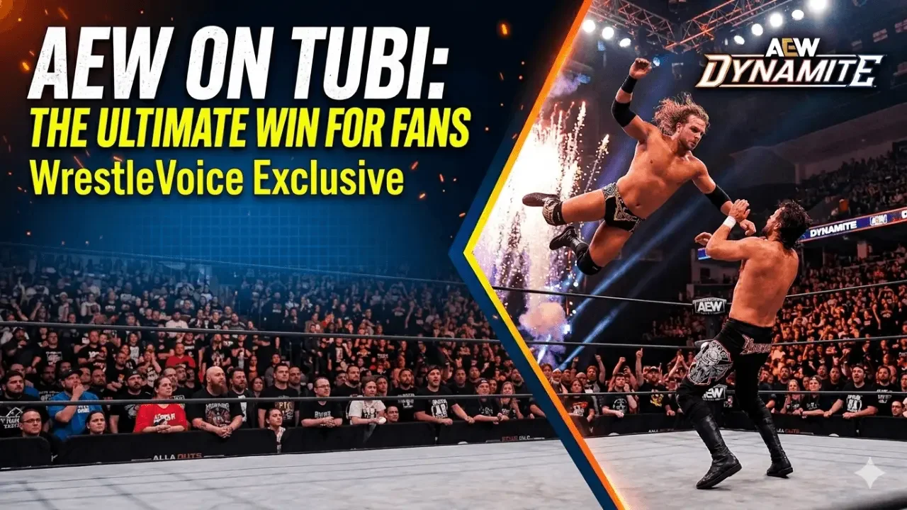 AEW (All Elite Wrestling) joins the free Tubi app, great news for fans