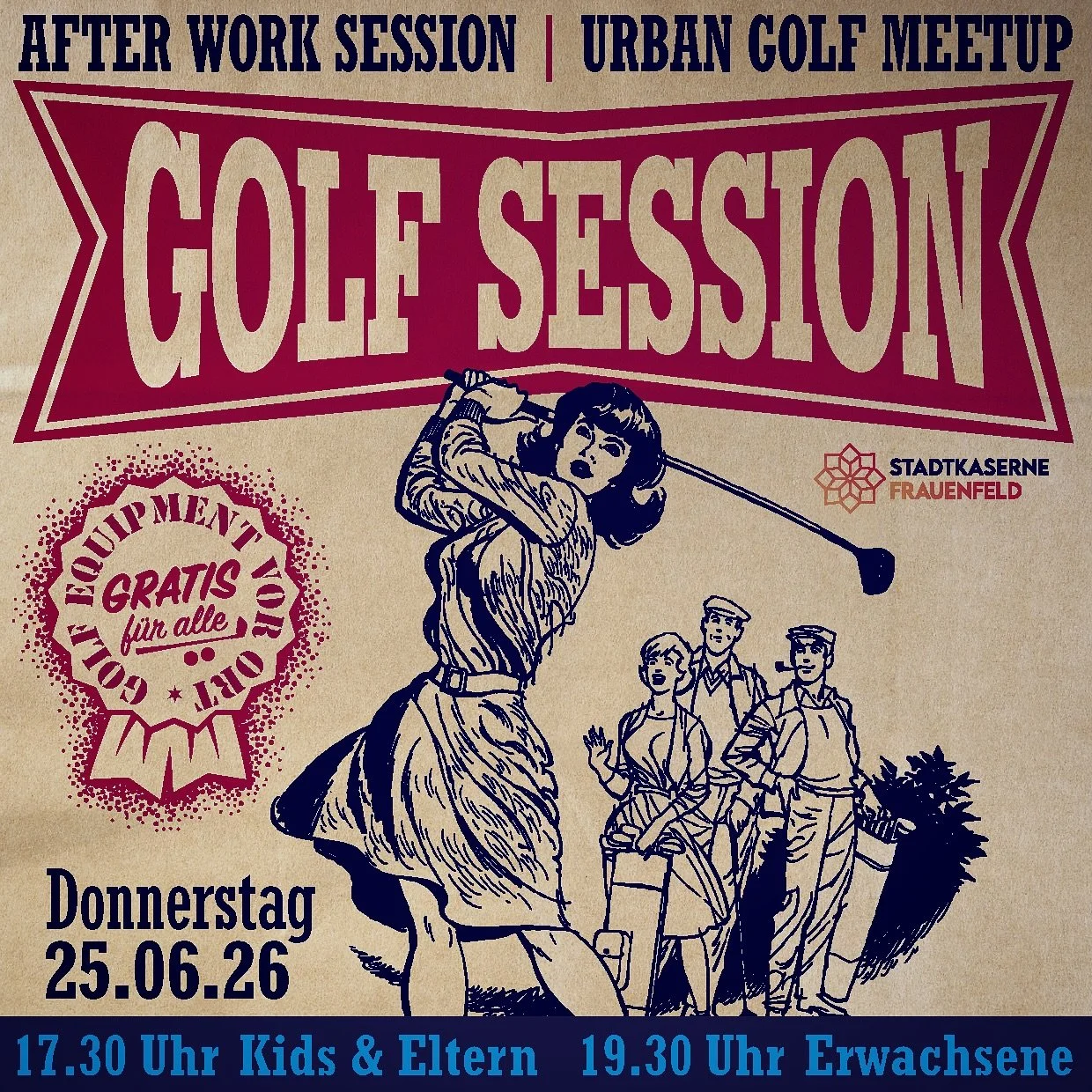 see you all next week again at the &sbquo;AfterWork UrbanGolf Session&lsquo; @stadtkaserne_frauenfeld ⛳️ everyone is welcome 🎉☕️🍻
#urbangolf #golf #afterwork #golfsession #freegolf