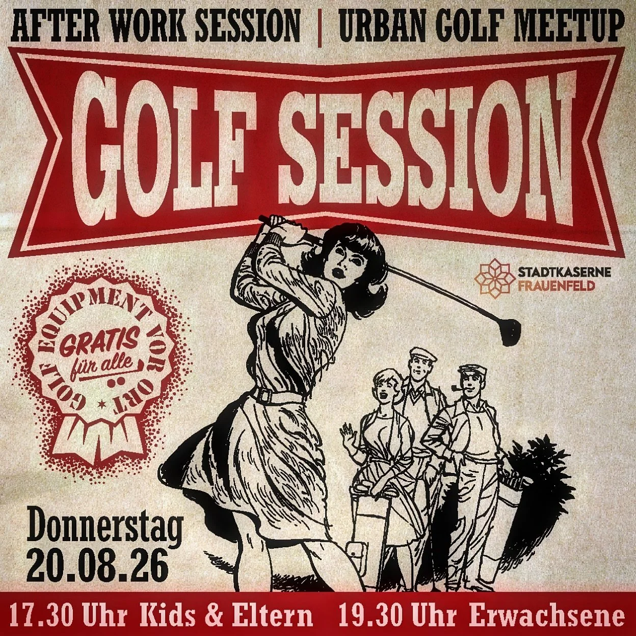 see you all next week again at the &sbquo;AfterWork UrbanGolf Session&lsquo; @stadtkaserne_frauenfeld ⛳️ everyone is welcome 🎉☕️🍻
@botanic.frauenfeld @bruderbier.ch @glarnerkaffee @asxgolf 
#urbangolf #golf #afterwork #golfsession