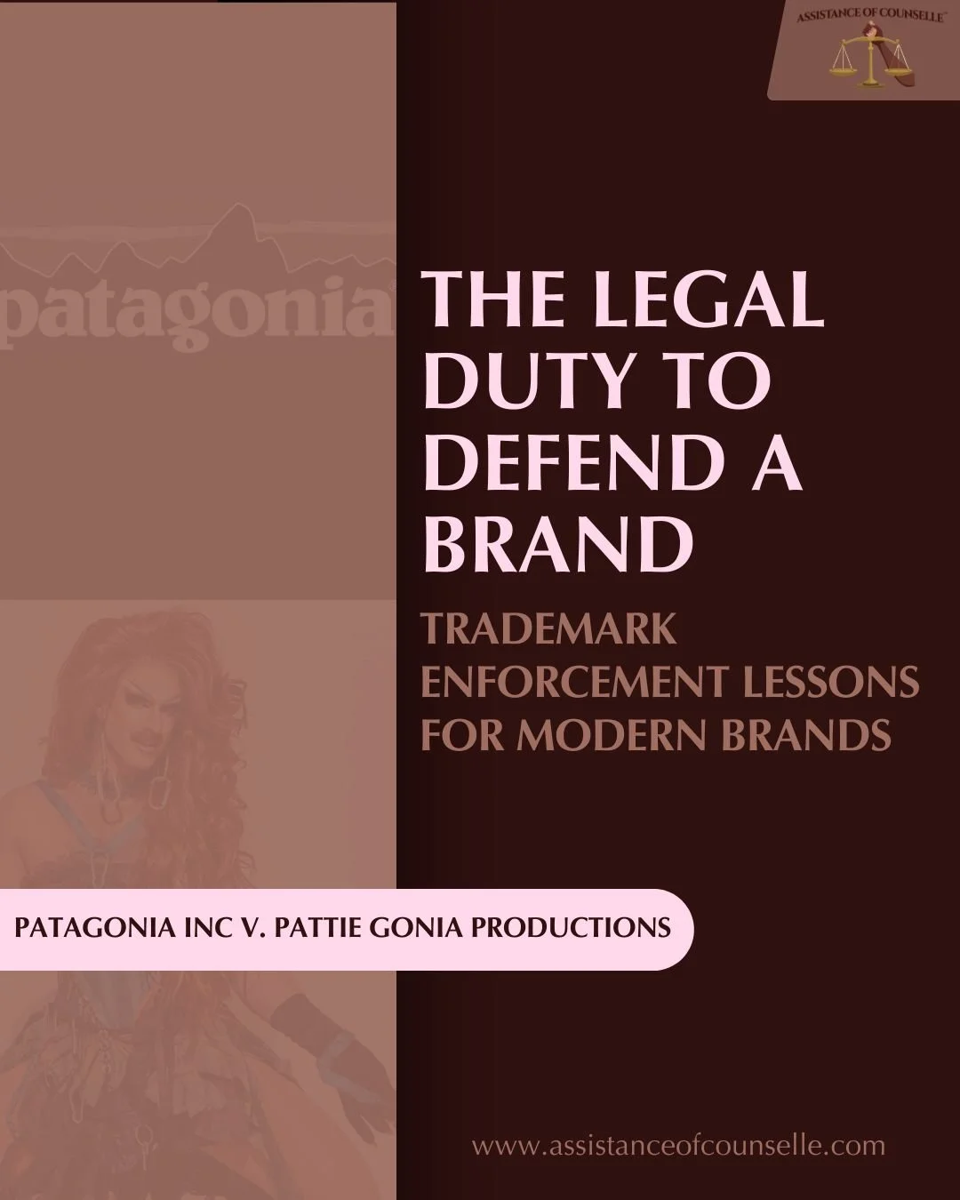 Trademark enforcement isn&rsquo;t optional, it&rsquo;s protective.

This case shows why brands can&rsquo;t selectively enforce their rights, even when the overlap involves culture, activism, or good intentions.

If you build, name, or monetize a bran
