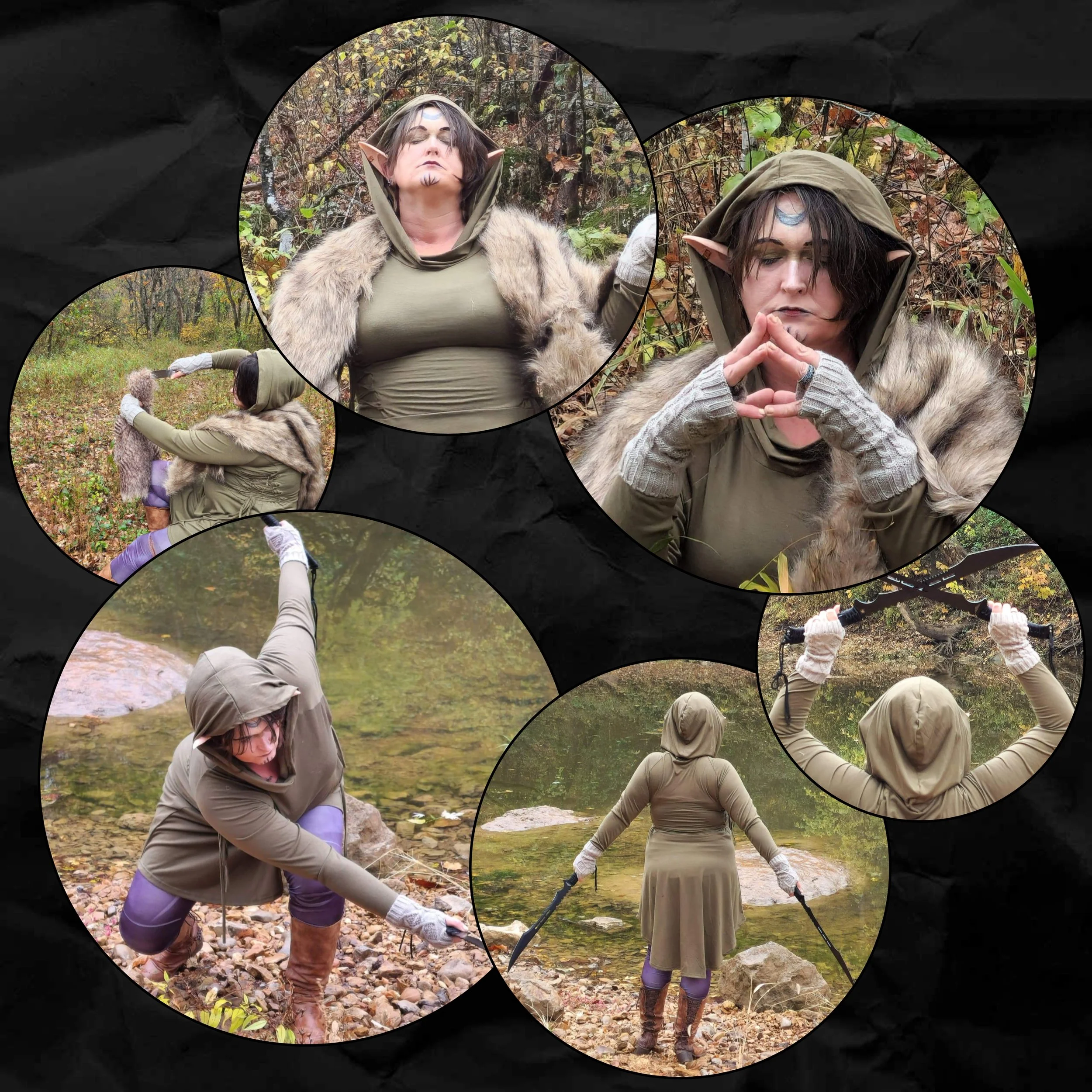 Druid Woodland elf huntress