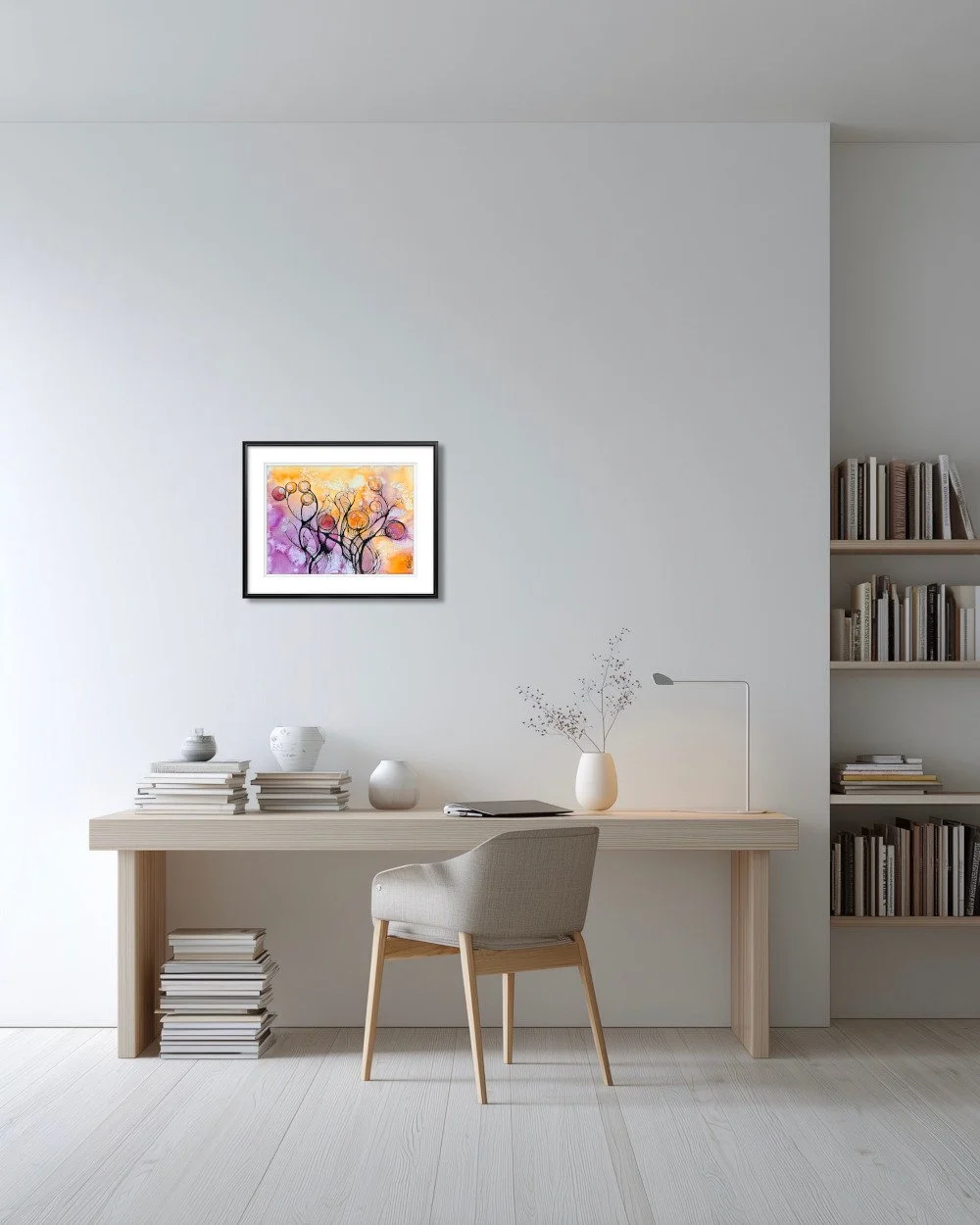 Exemple de décor de l'aquarelle réalisée par Martine Giguère