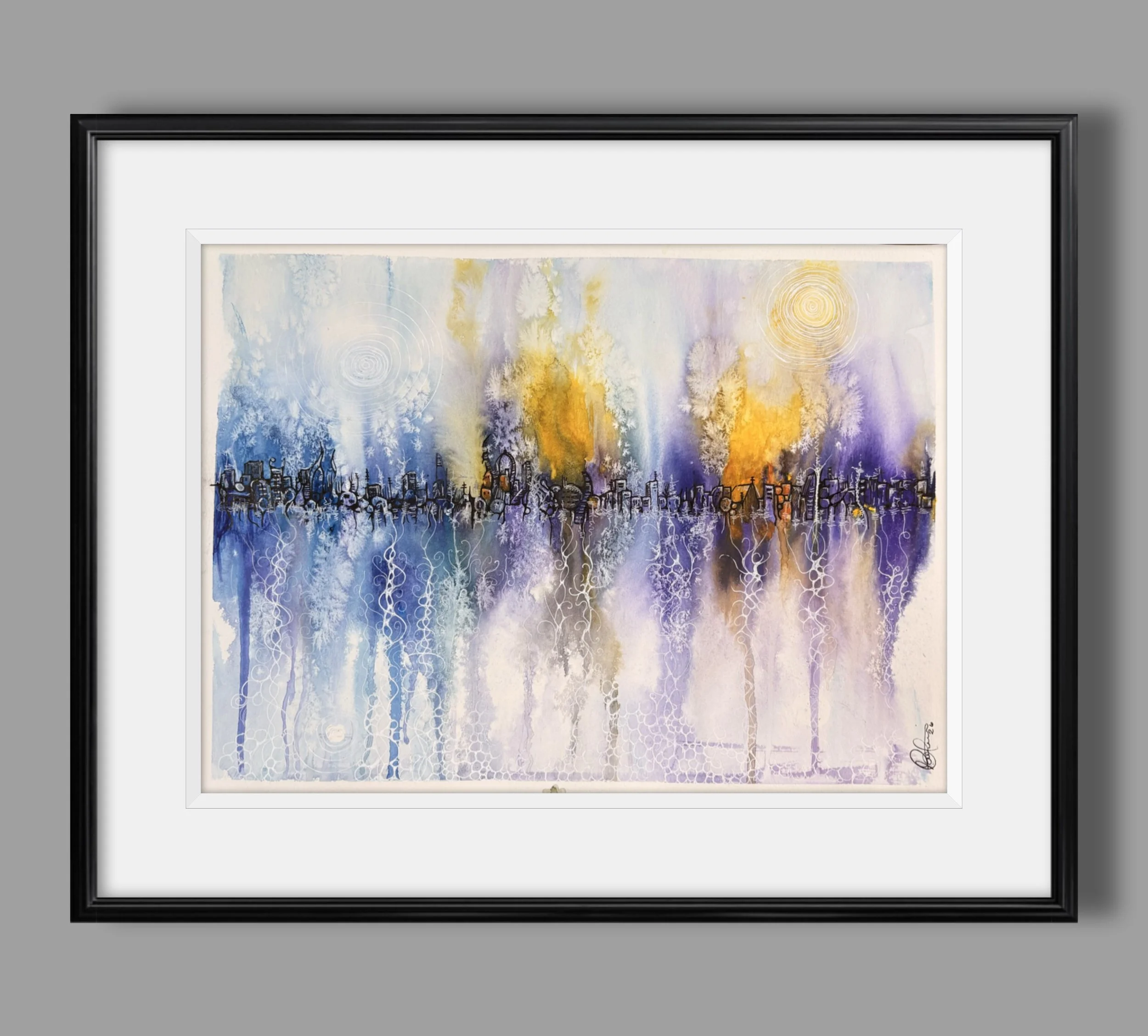 la ville et son rêve encadré