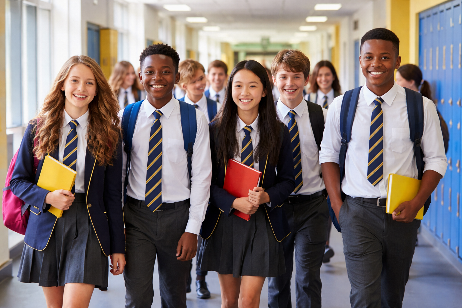 Secondary School Kids in a Corridor.png