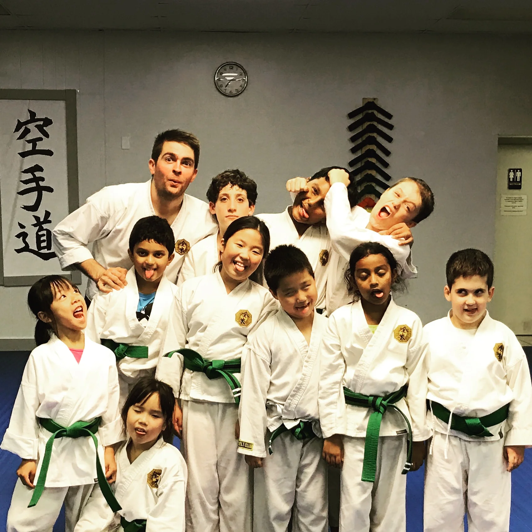 clowning around after a fun class!