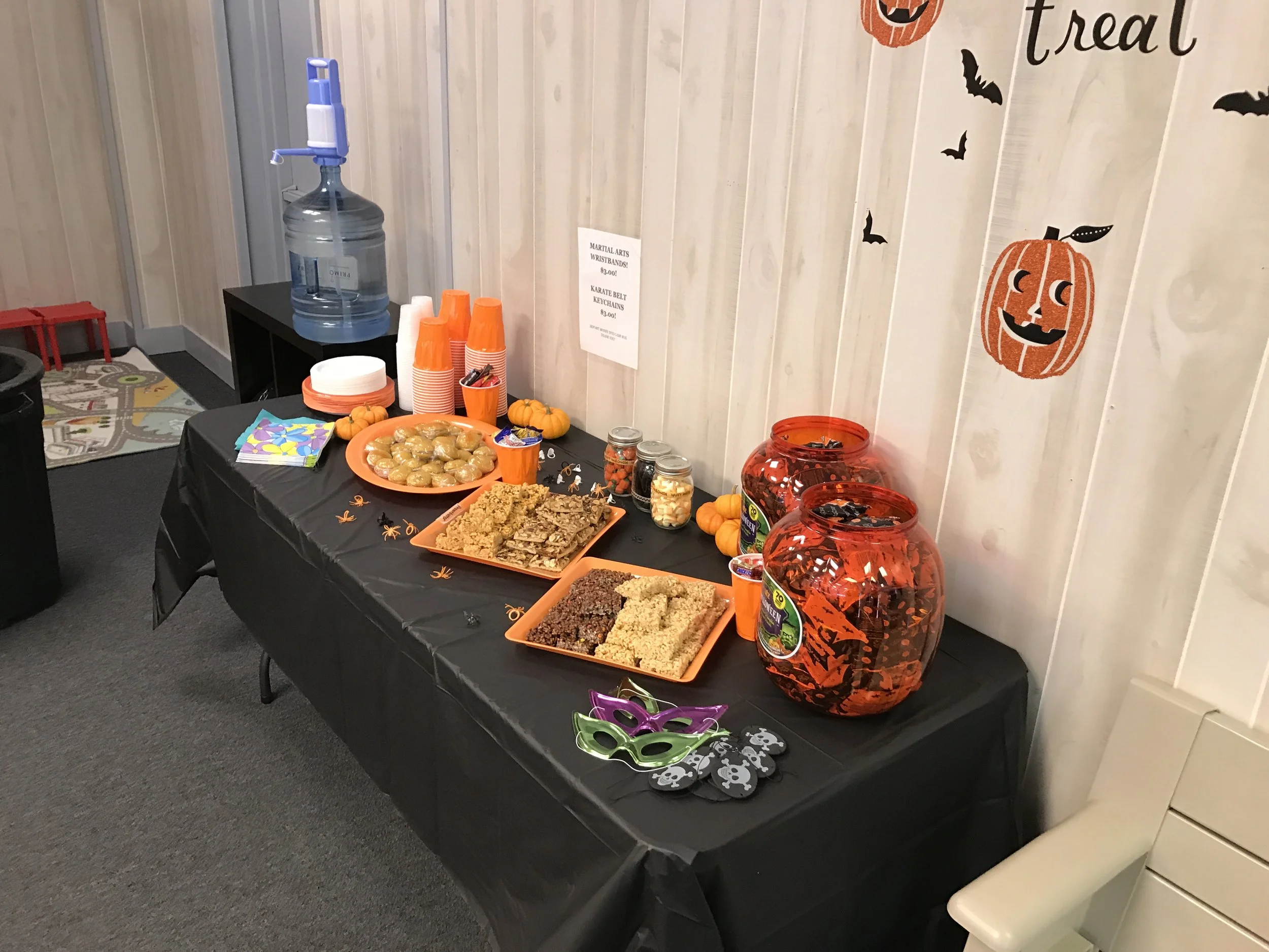 the dojo is ready for the halloween party 2016!