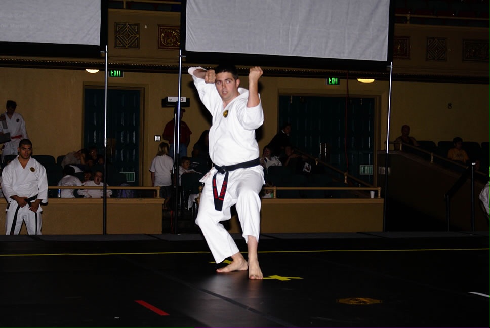 Sensei performs the Seipai kata in Sacramento CA 