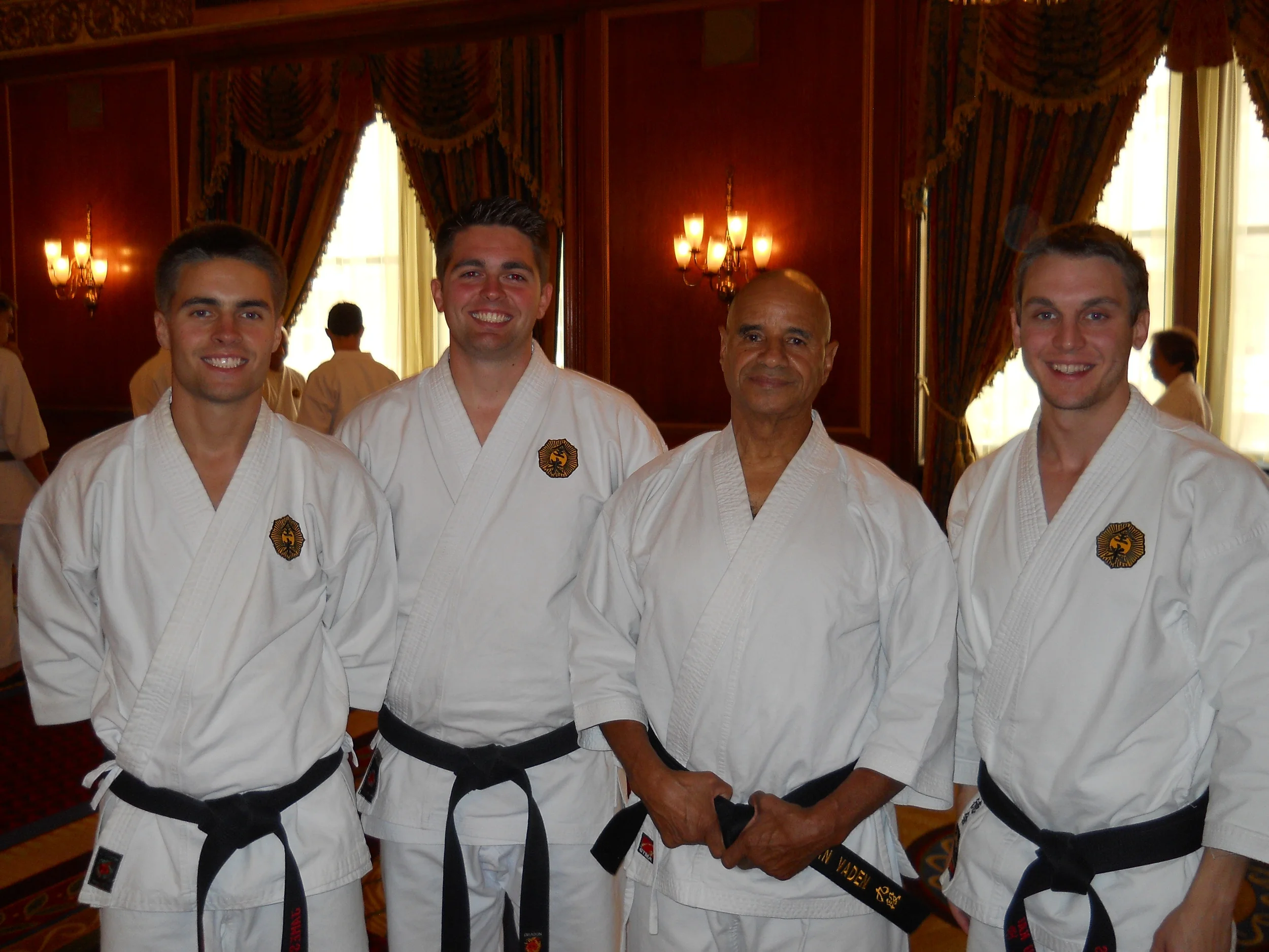  Mr. Gaddis, Sensei Gaddis of Pittsburgh, PA with Sensei Vern Vaden of California and Mr. Stephen Rissman of Detroit, MI at the 2011 Zen Bei Butoku Kai International Tournament in Boston, MA 