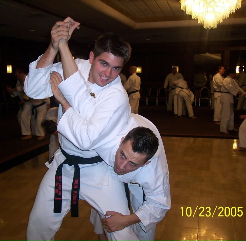  Sensei Gaddis and Sensei Jon Davis of Detroit MI practice jujutsu 