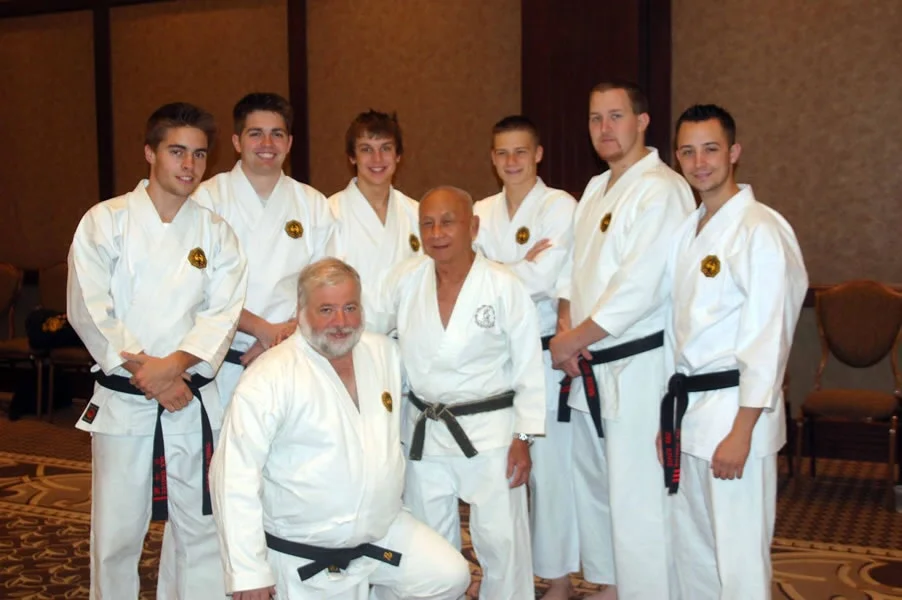  Many years ago! Sensei Gaddis with Mr Gaddis Mr Rissman Sensei Slicker Dai Sempai Chris Brown and Sensei Davis all of Detroit MI. Also pictured are Sensei Ed Ricci of Boston, MA and Sensei Robert Leone of San Francisco CA 