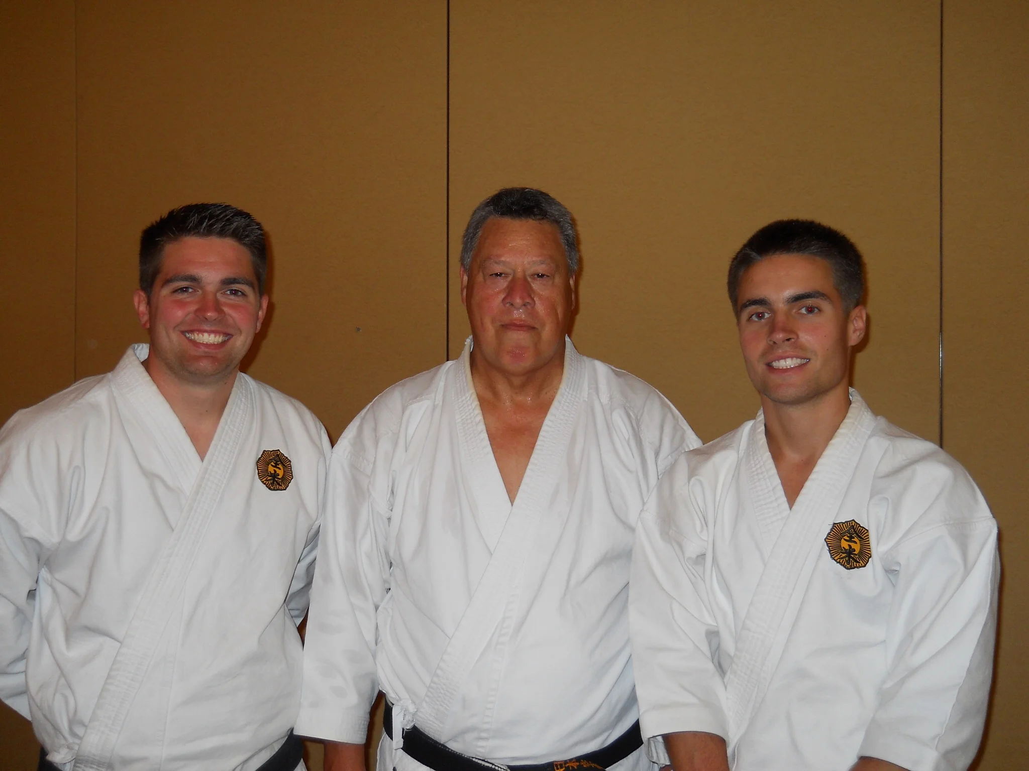  Sensei Gaddis and Mr. Gaddis with Sensei Gonzalez of the Chicago, IL JKA (Japan Karate Association) 