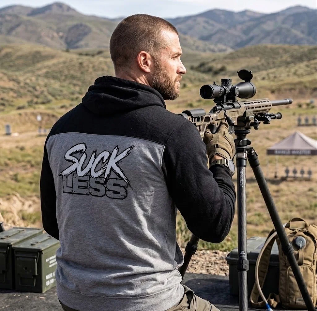 'Suck Less' Two-Tone Hoodie — Motivational Sports Pullover