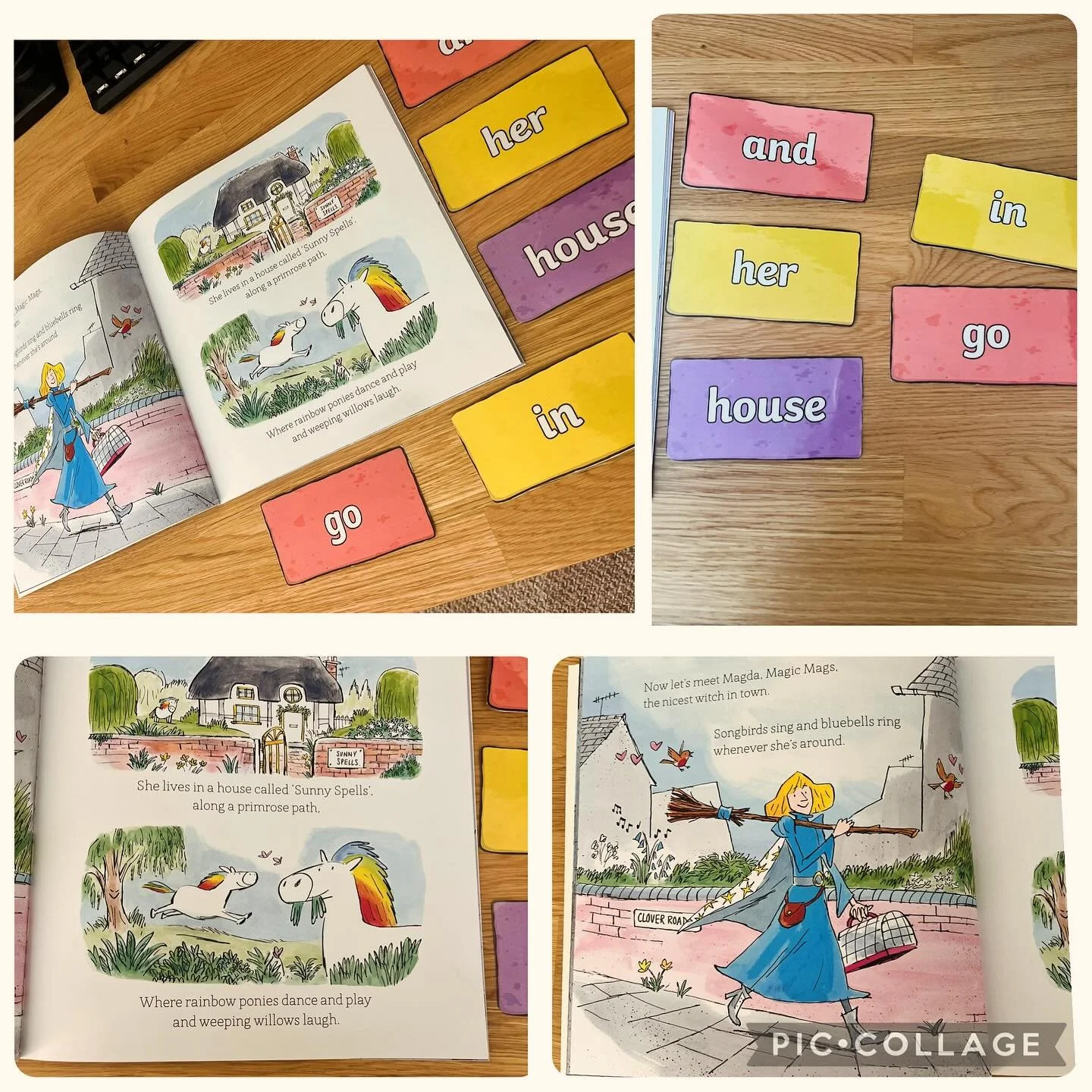 Can you spot the #sightwords?  Learning to recognise sight words can be fun, especially if you&rsquo;re reading a book that you LOVE 😍 
 Now we&rsquo;re into Autumn books with witches are great fun 🧙&zwj;♀️🐈&zwj;⬛✨ Moggie McFlea is a such a fun bo