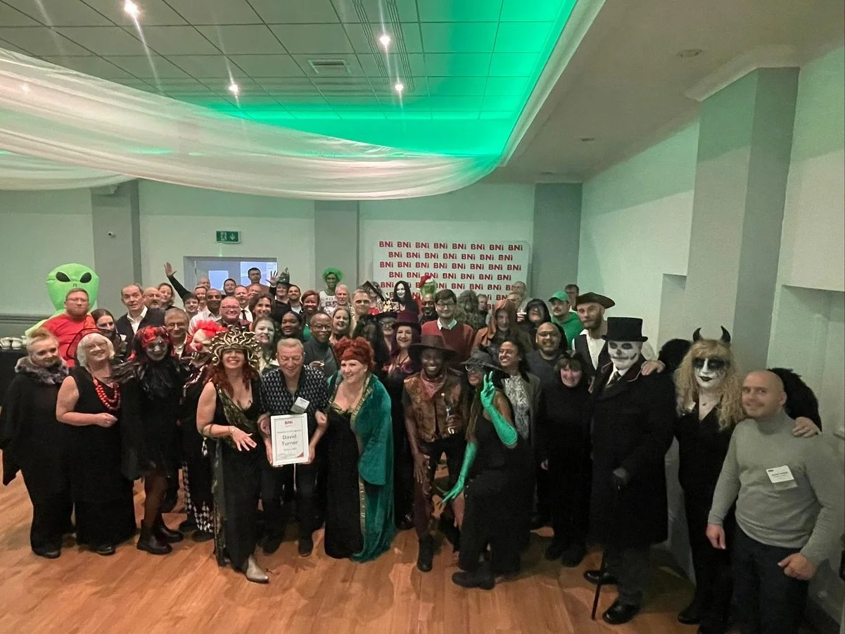 Halloween Networking Night at BNI 👻

Kaleidoscope members representing, and looking scarily good in their outfits!

#bni #halloween #networking #ghost #pumpkin