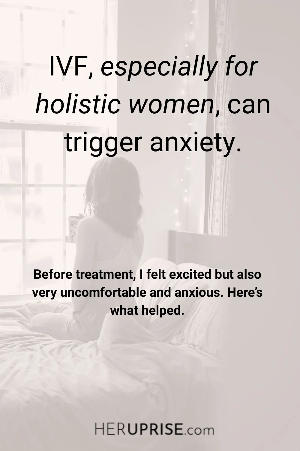 How to ease IVF anxiety Pinterest pin
