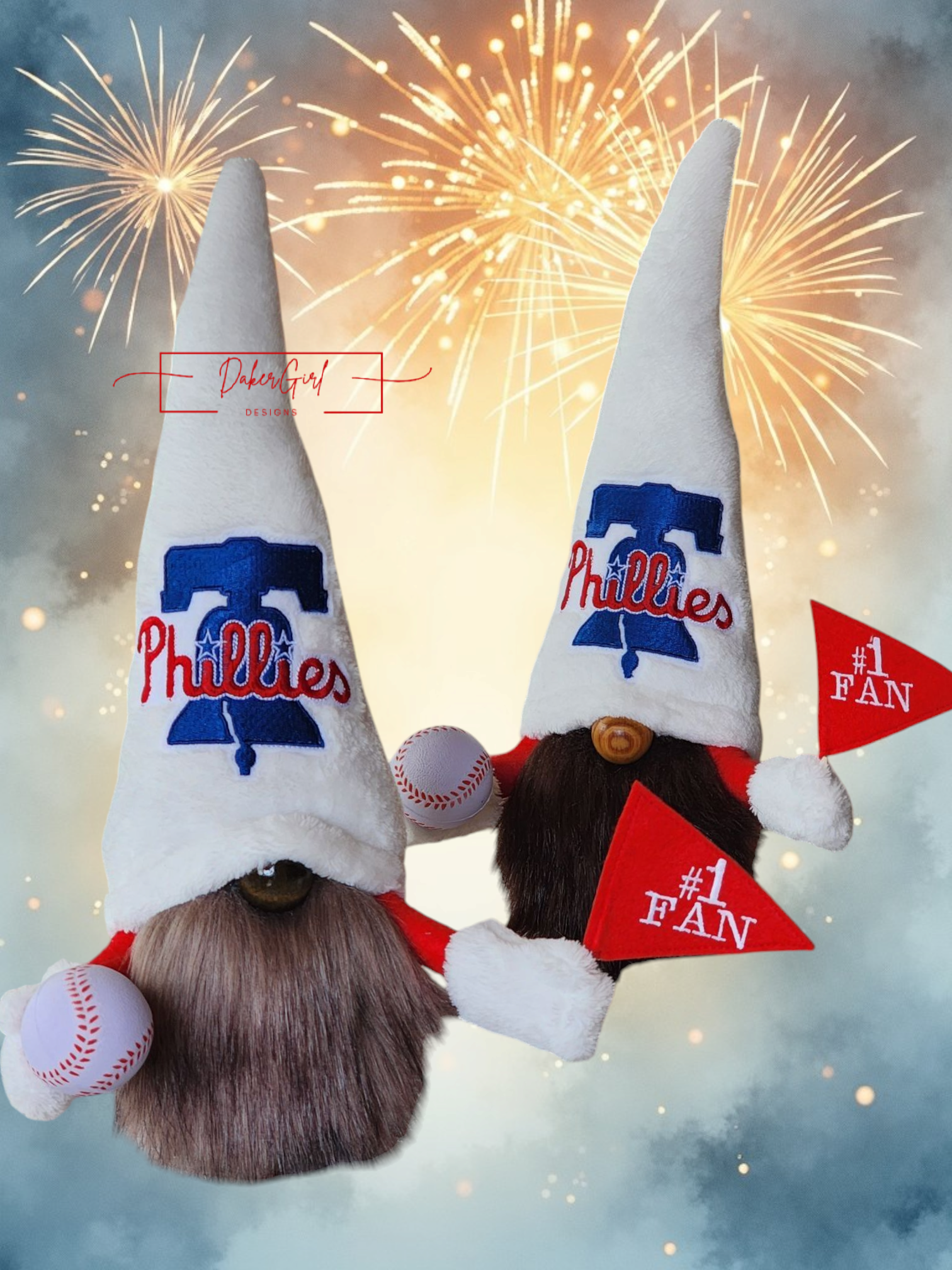 Phillies Baseball Team Gnome