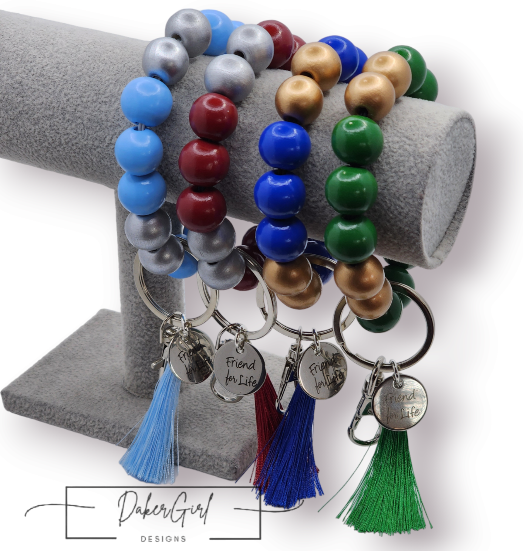 Friend For Life Beaded Wristlet