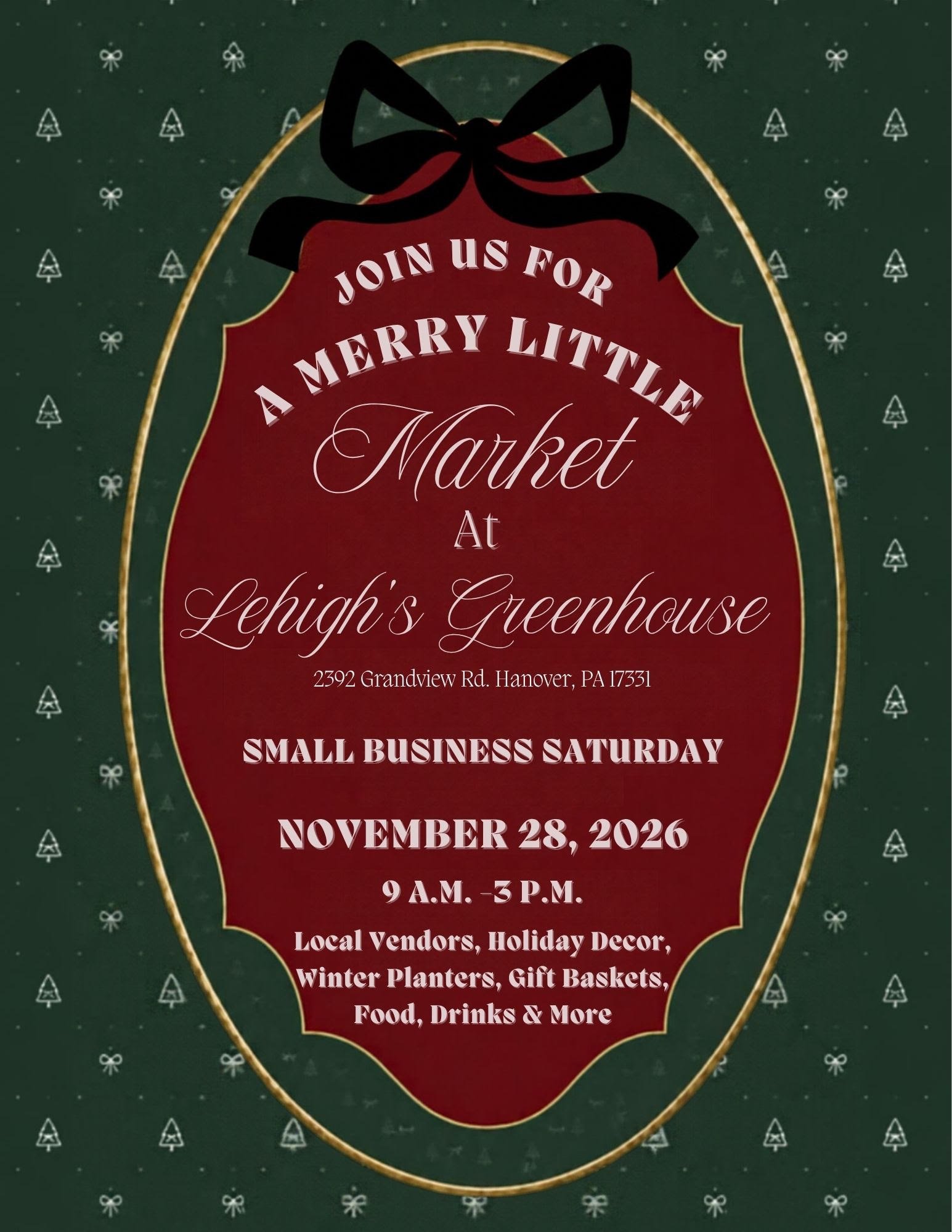 A Merry Little Market at Lehigh's Greenhouse