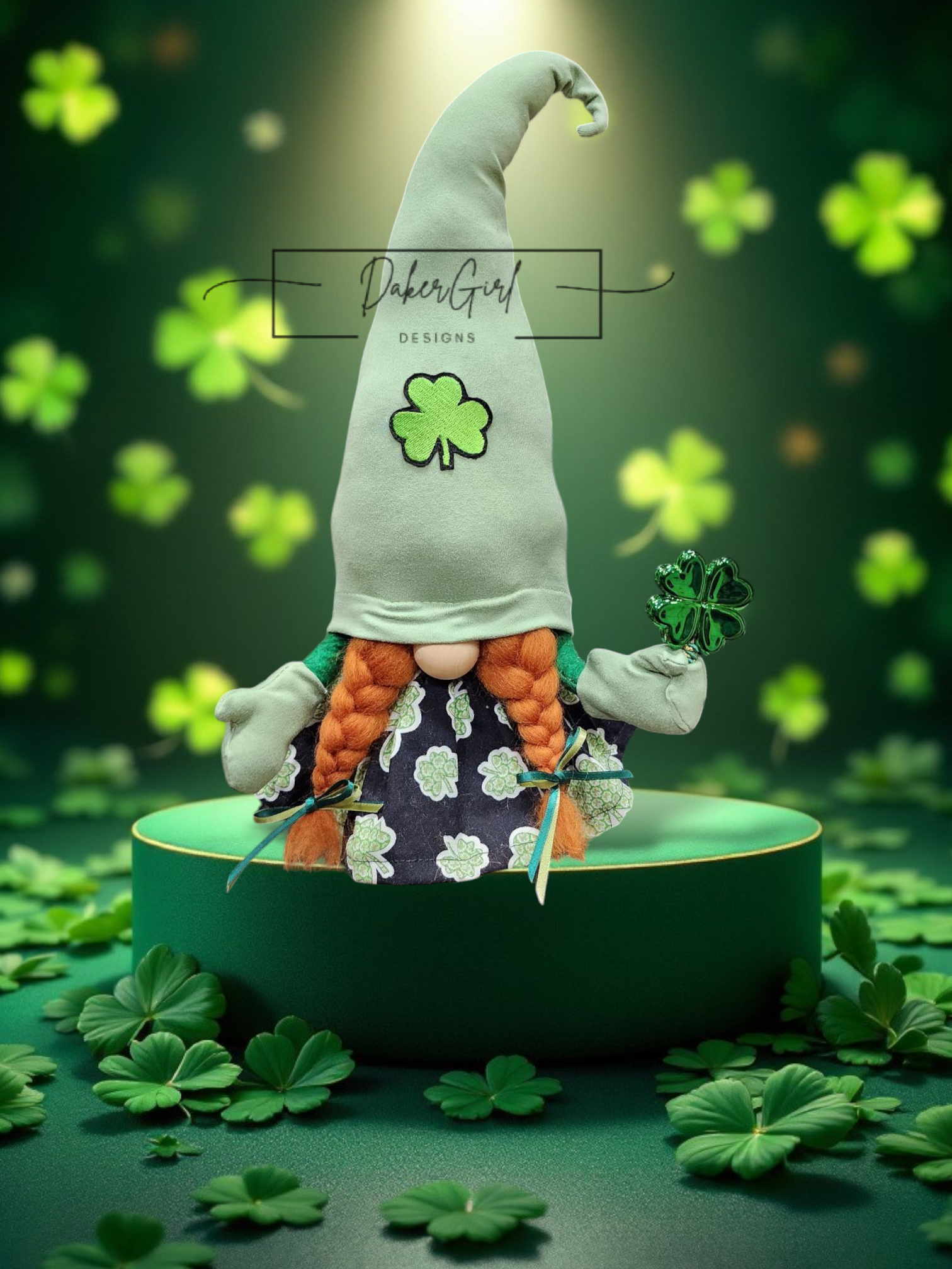 Lucky Girl St. Patrick's Day Gnome