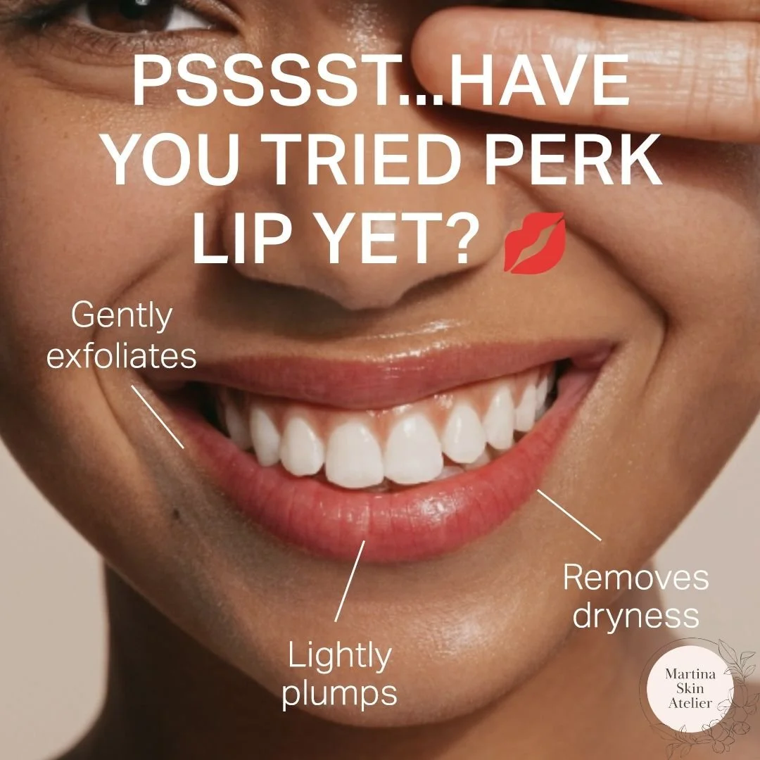 Pucker up, because your lips deserve some love too 💋
The Perk Lip treatment gently exfoliates, removes dryness, and lightly plumps for the perfect soft, hydrated pout.

Add it to your next HydraFacial or facial for instant lip refresh!

Book now!

#