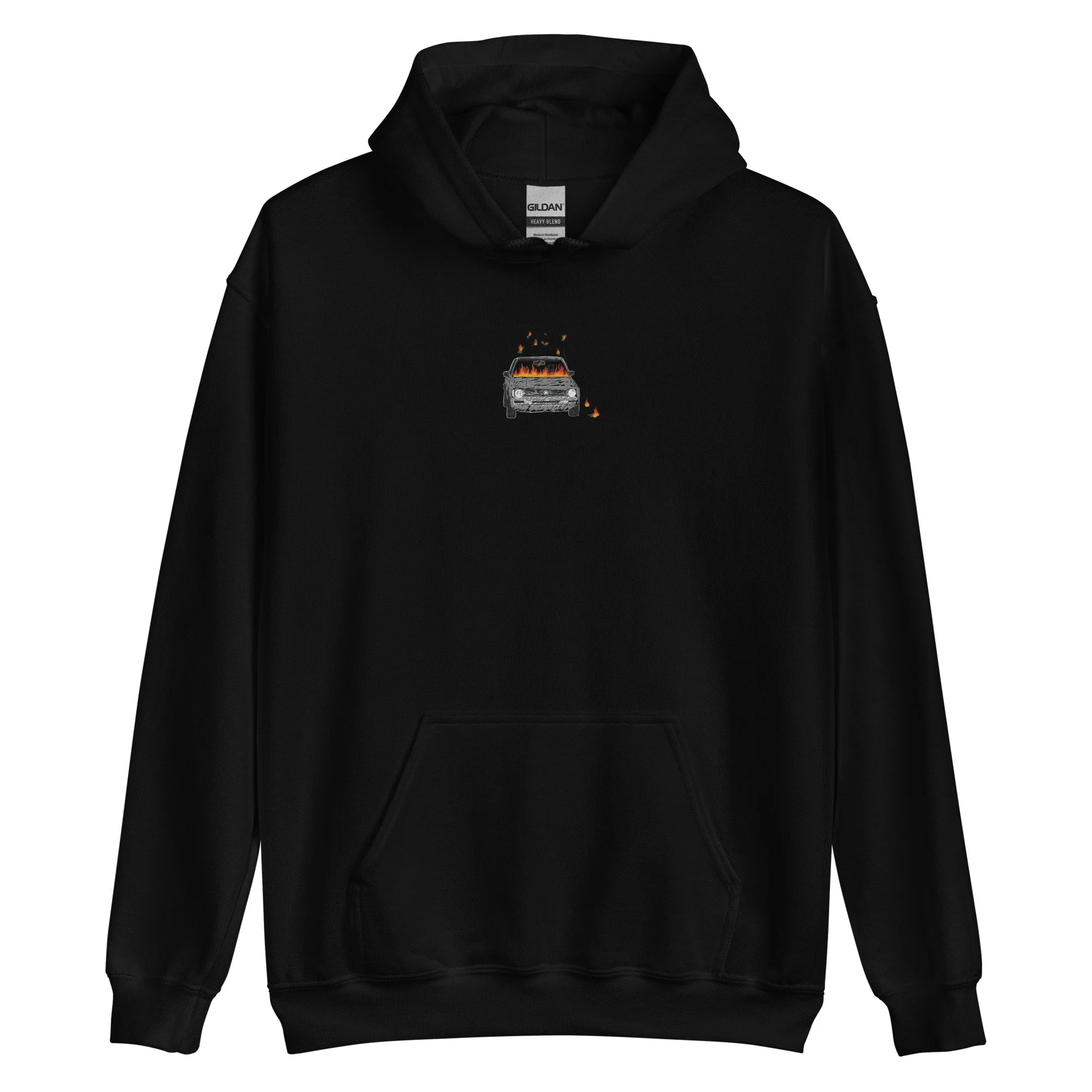 Embroidered classic "sold my car" hoodie