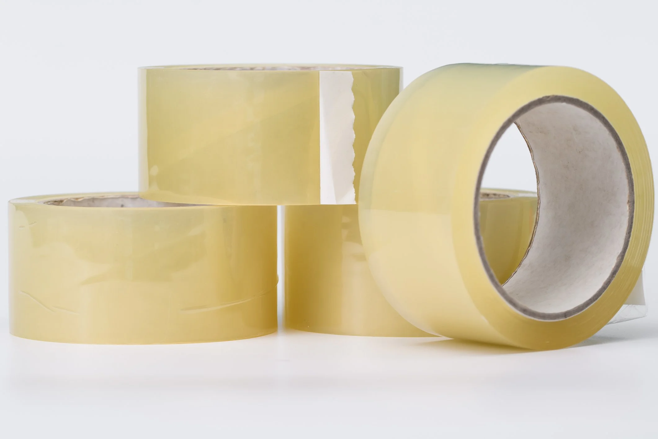 Carton sealing tape closing corrugated shipping box