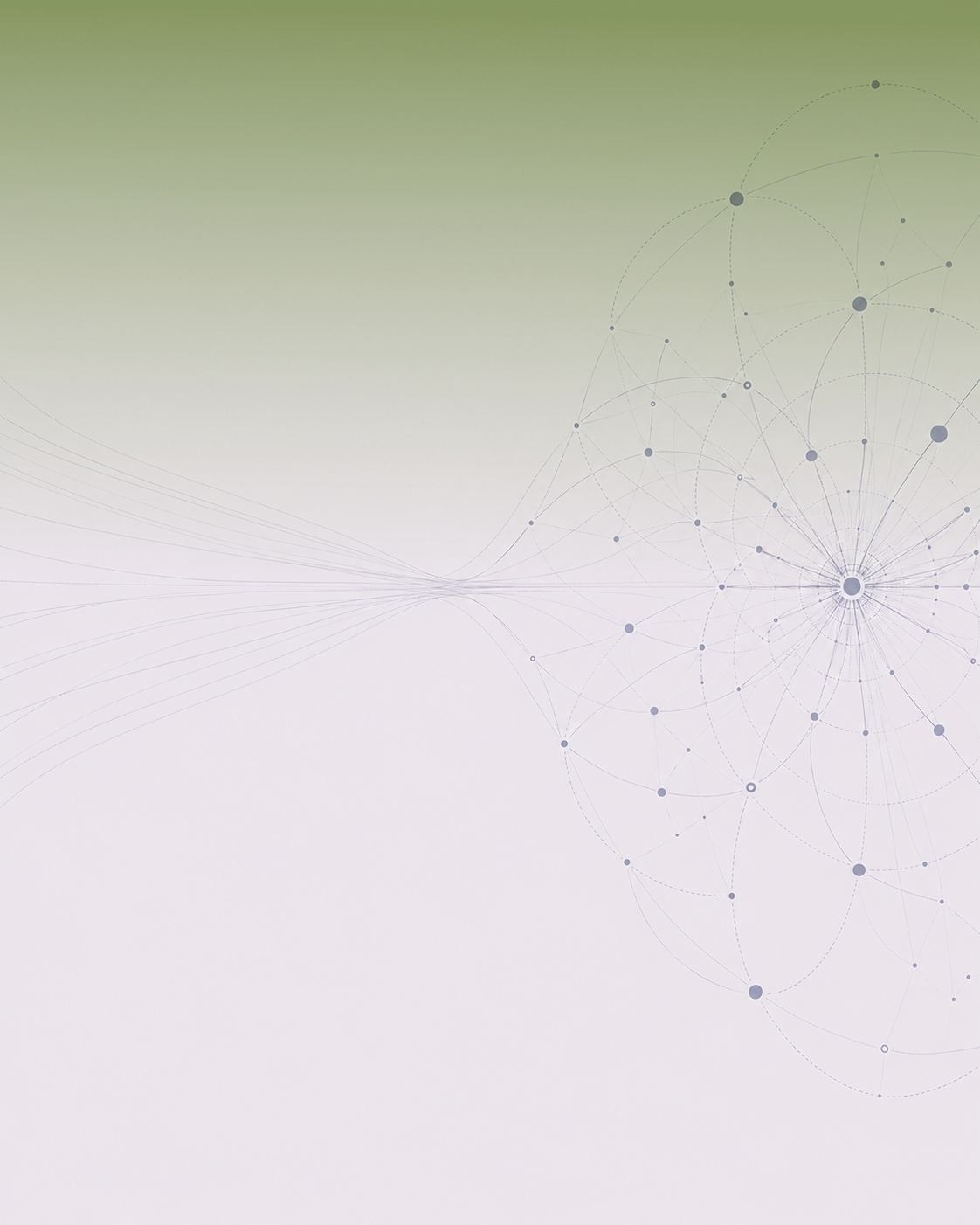 Abstract digital network with interconnected nodes and lines on a gradient background