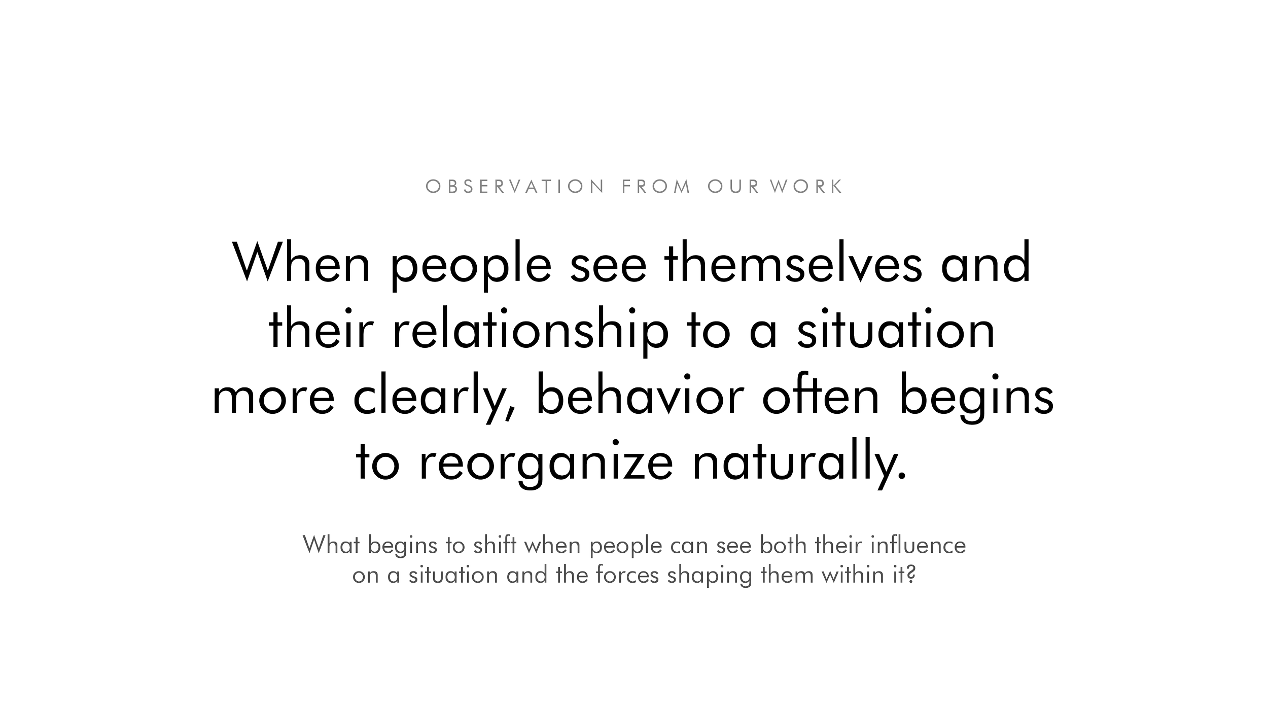 Quote about understanding human behavior and influence, with a black background and white text.