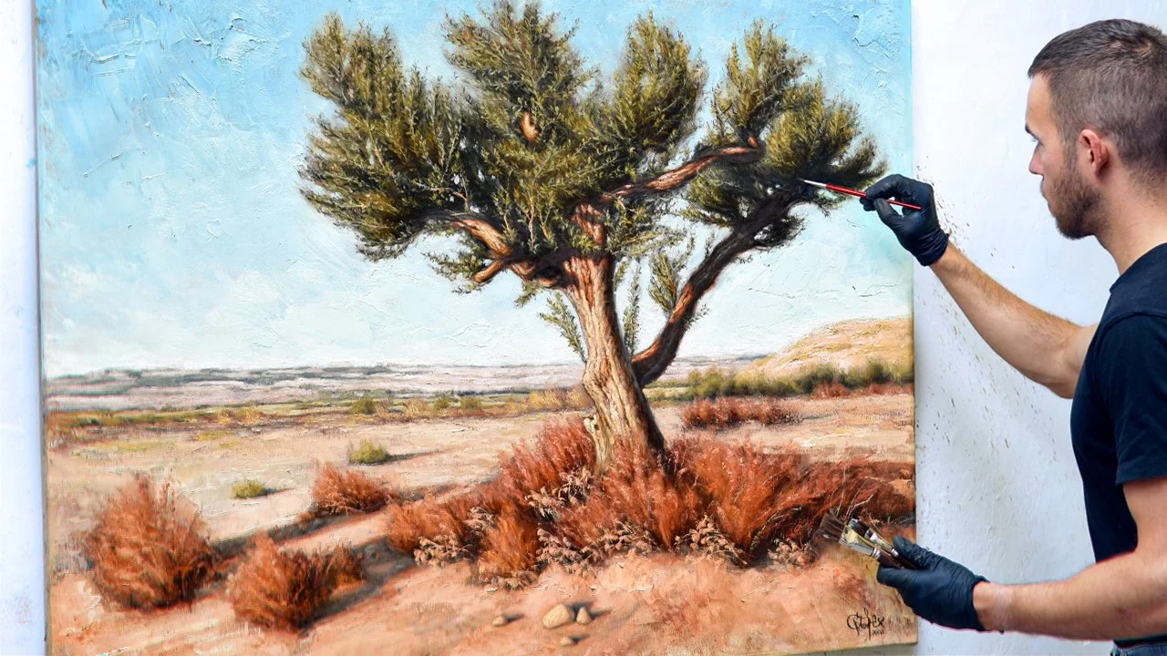 Painting a Centenary Olive Tree.jpg