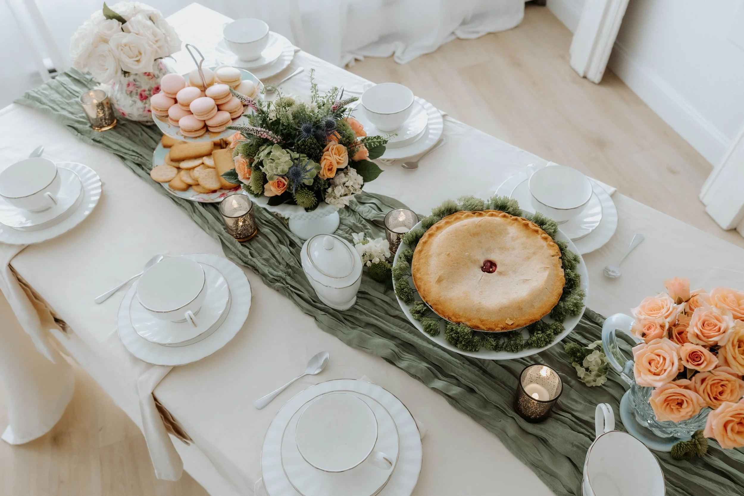 High Tea-Inspired Shower