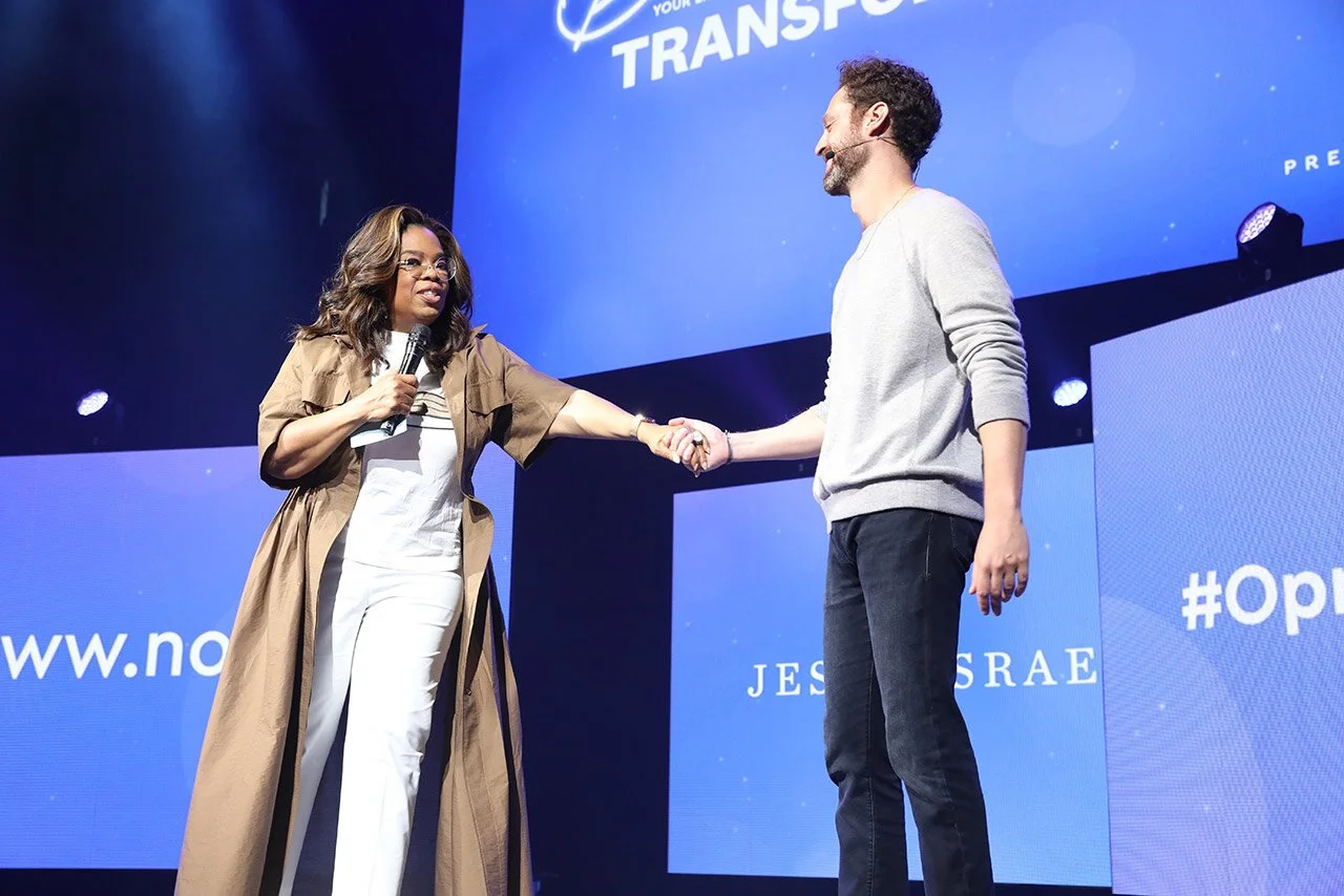 Jesse Israel Joins Oprah on 2020 Vision Tour