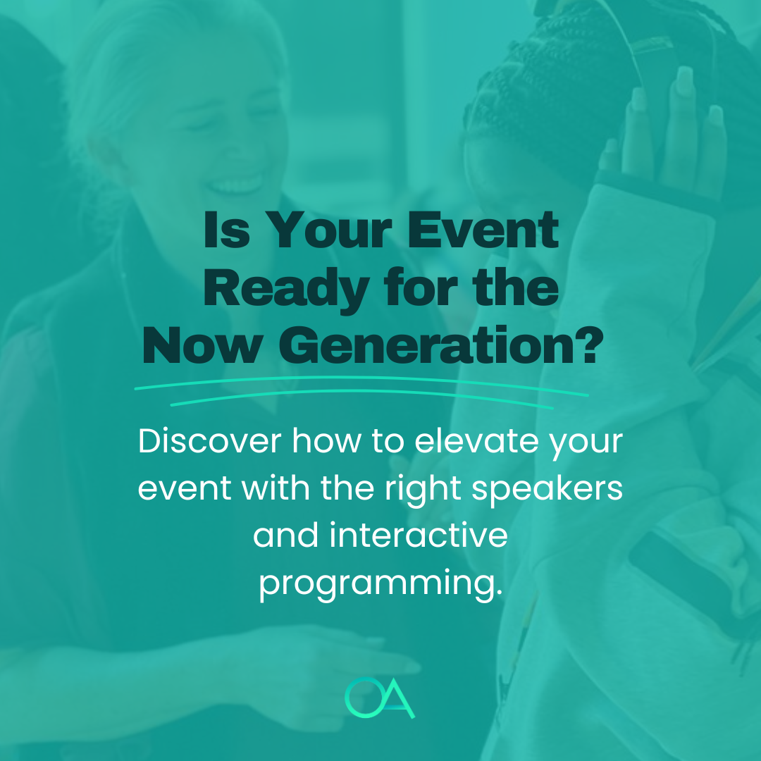 Stay Ahead of Event Trends: Speaker Programming that Engages the "Now Generation"