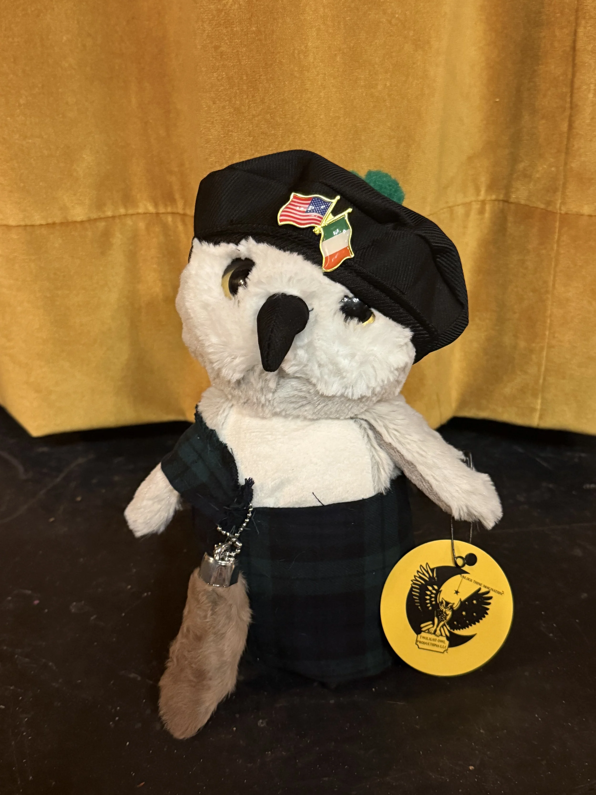 Scottish owl plush toy w hat 1.jpeg