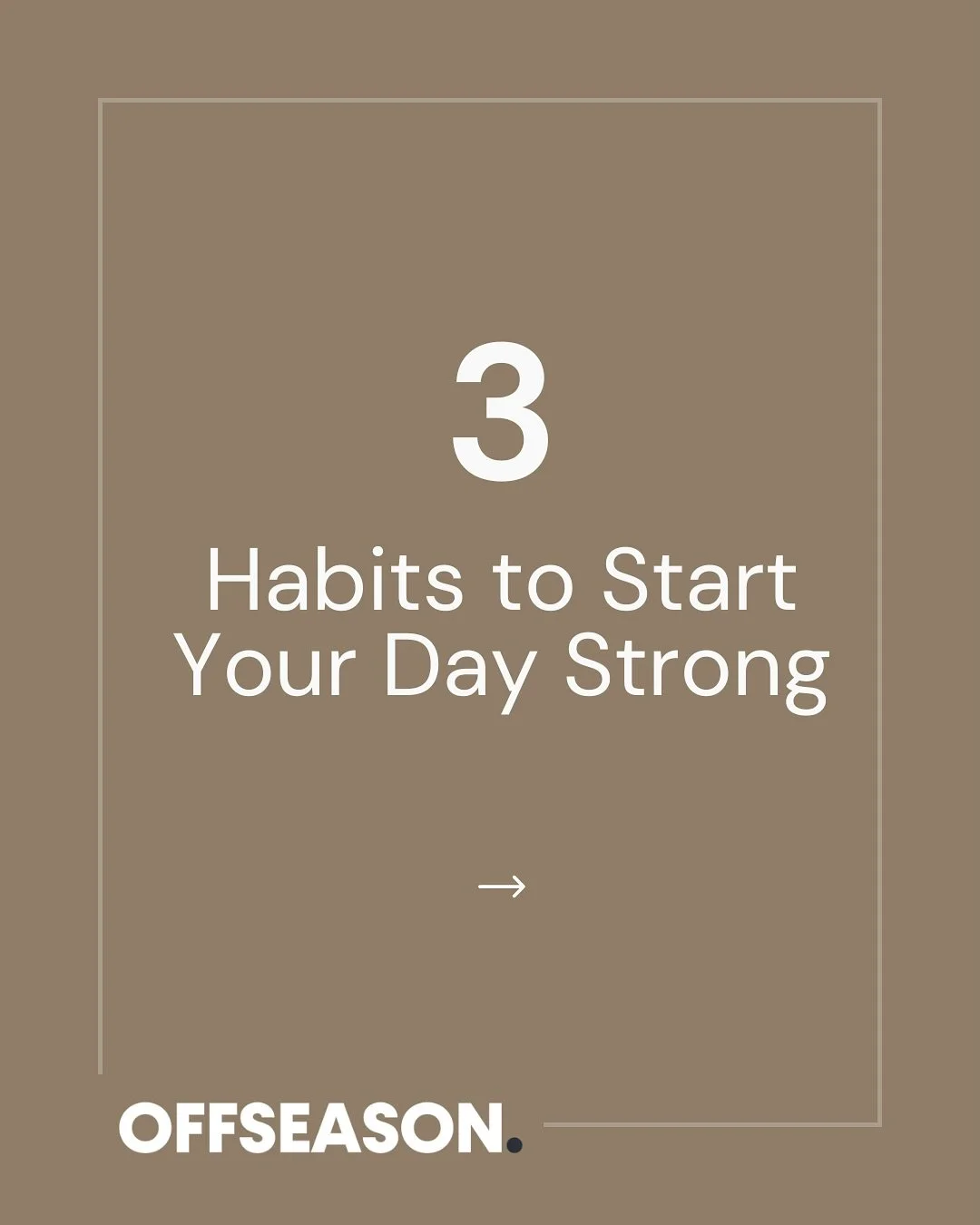 ⏰ How you start your morning sets the tone for the rest of the day. Small, consistent habits can sharpen focus, boost energy and help you perform at your best on and off the pitch.

1. Mindful Breathing or Meditation&nbsp;- Taking five minutes to cal