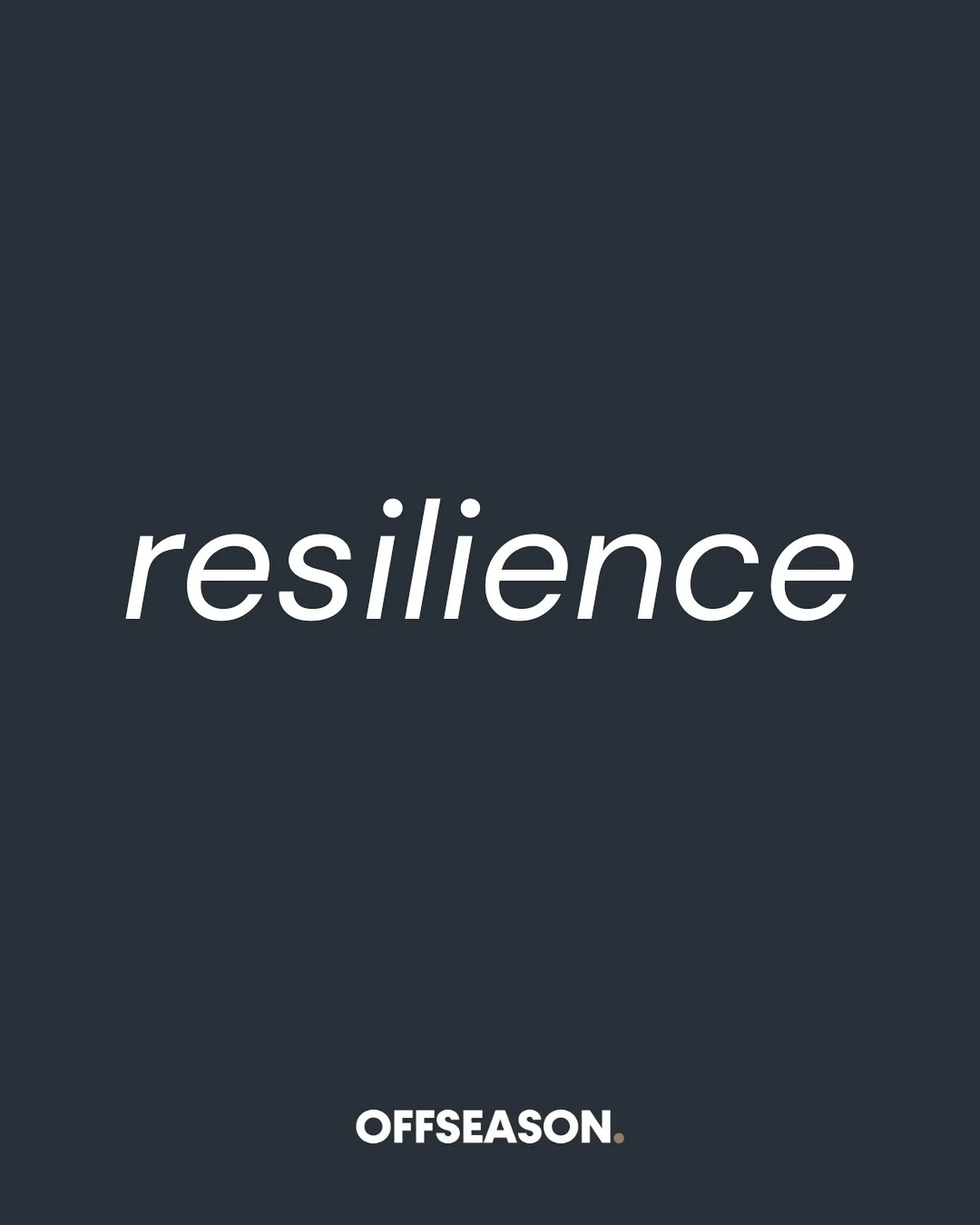 Resilience builds results 🔋