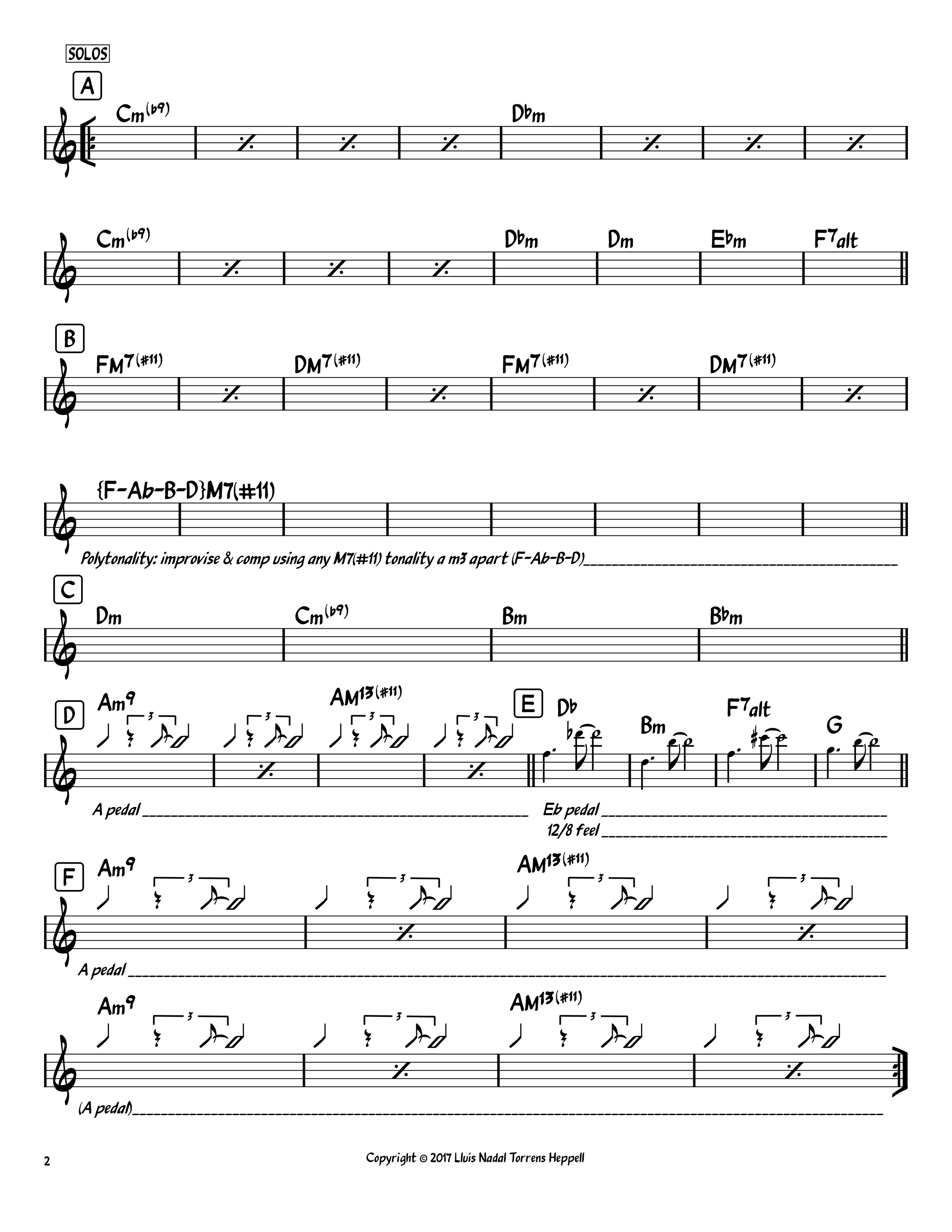 Lead sheet for Kraton Terumasa