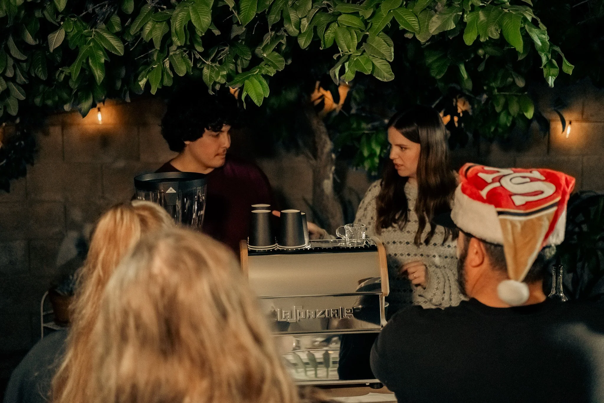 Coffee Cart Baristas Serving Coffee at a Private Event in Phoenix AZ.
