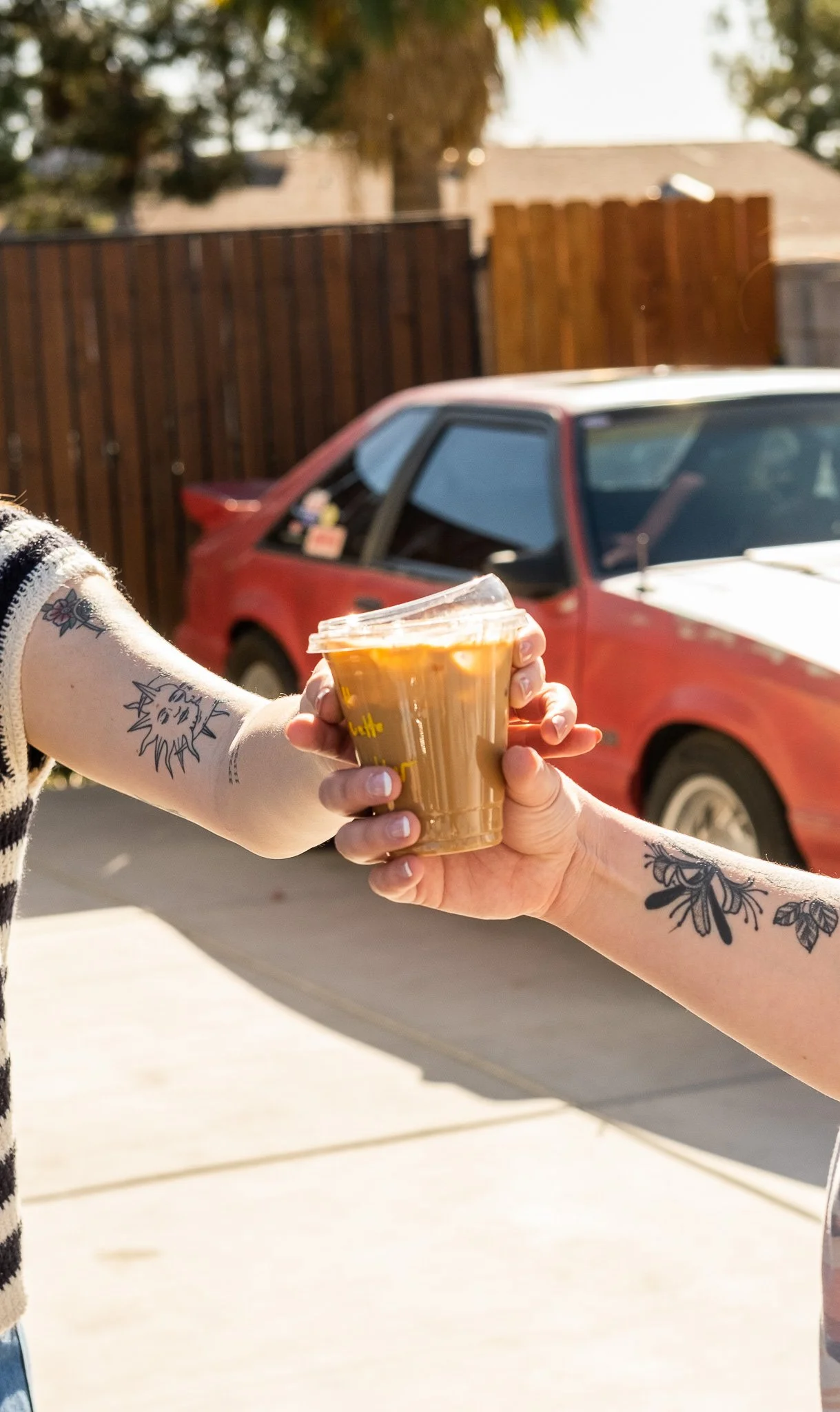 Event guests enjoying lattes from Best Buds Coffee in Phoenix, AZ.